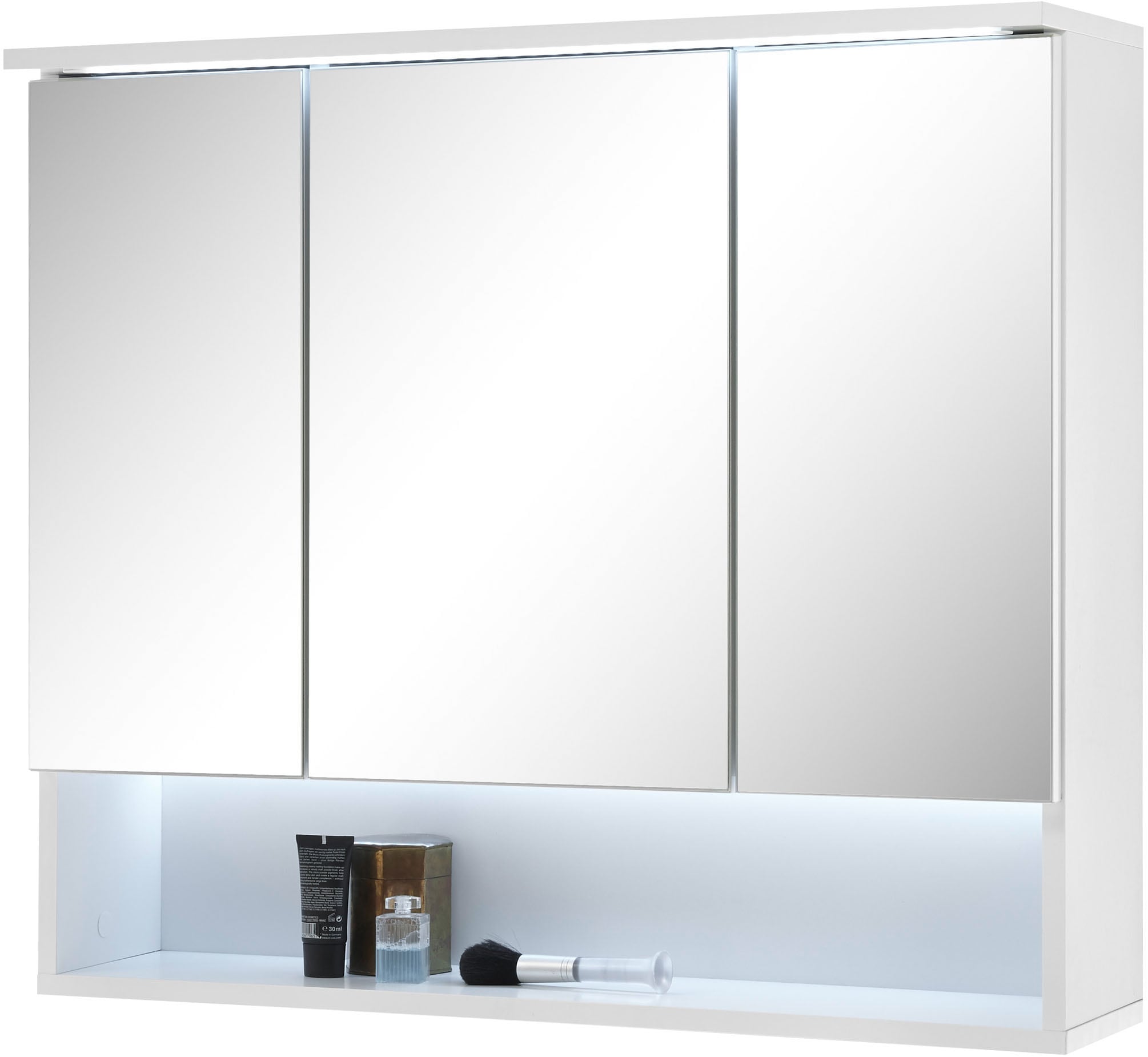 BASIC by Balculina Badmöbel-Set »Best80«, (3 St.), Breite 165 cm,Badezimmerset 3-tlg, Softclose