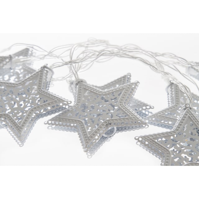 Myflair Möbel & Accessoires LED-Lichterkette »Weihnachtsdeko«, mit Sternen,  mit 10 LEDs, Länge ca. 200 cm bei OTTO