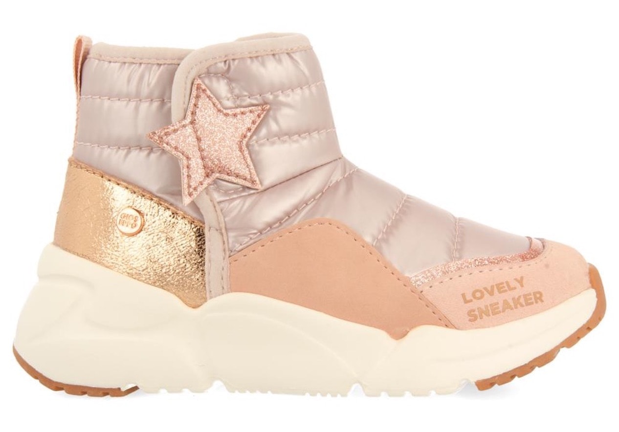 Gioseppo Winterboots »POLGAR«, Plateauboots, Klettstiefel, Chunky Sneaker mit Stern in roségoldfarben