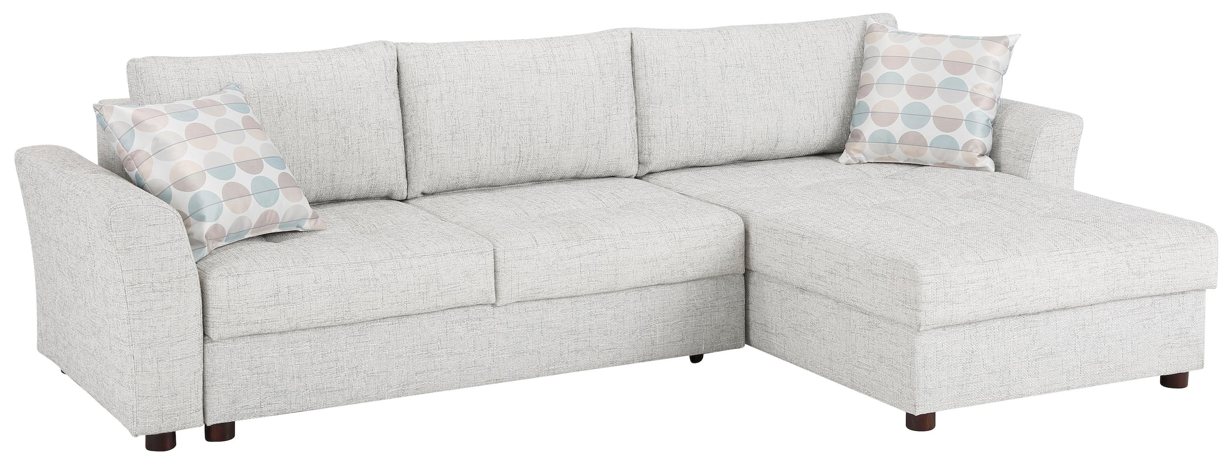 Home affaire Ecksofa »Torben L-Form«, inkl. Bettfunktion und Bettkasten, mit Federkern