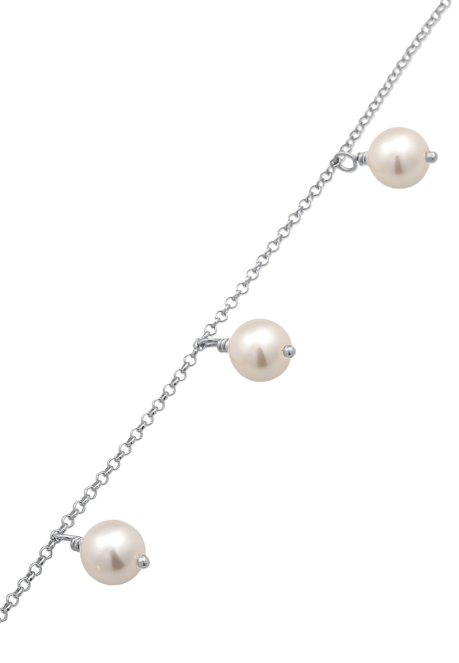 Nenalina Armkette »Armband Elegant Synth. Perlen Klassik 925 Silber«