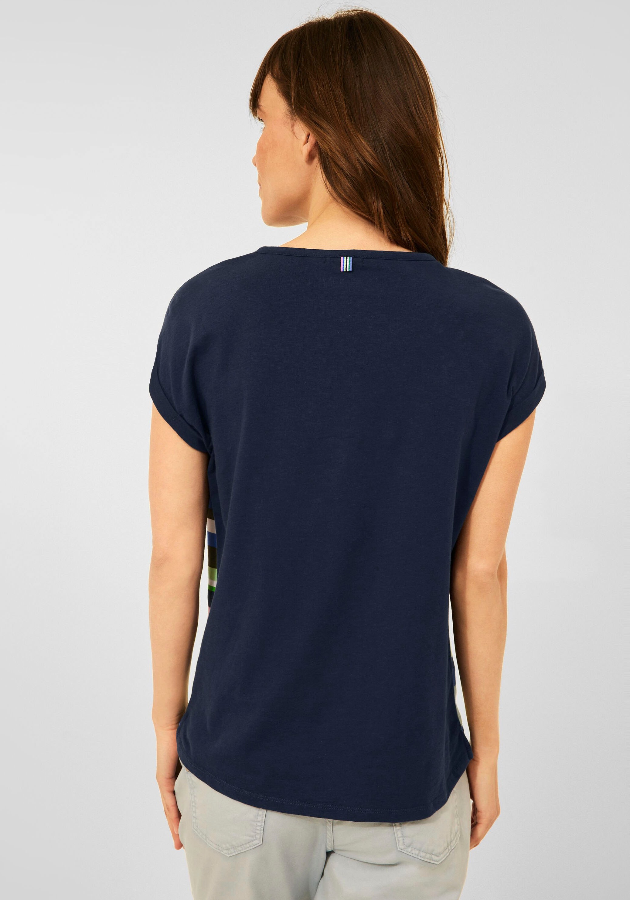 Cecil T-Shirt, mit buntem Streifenmix