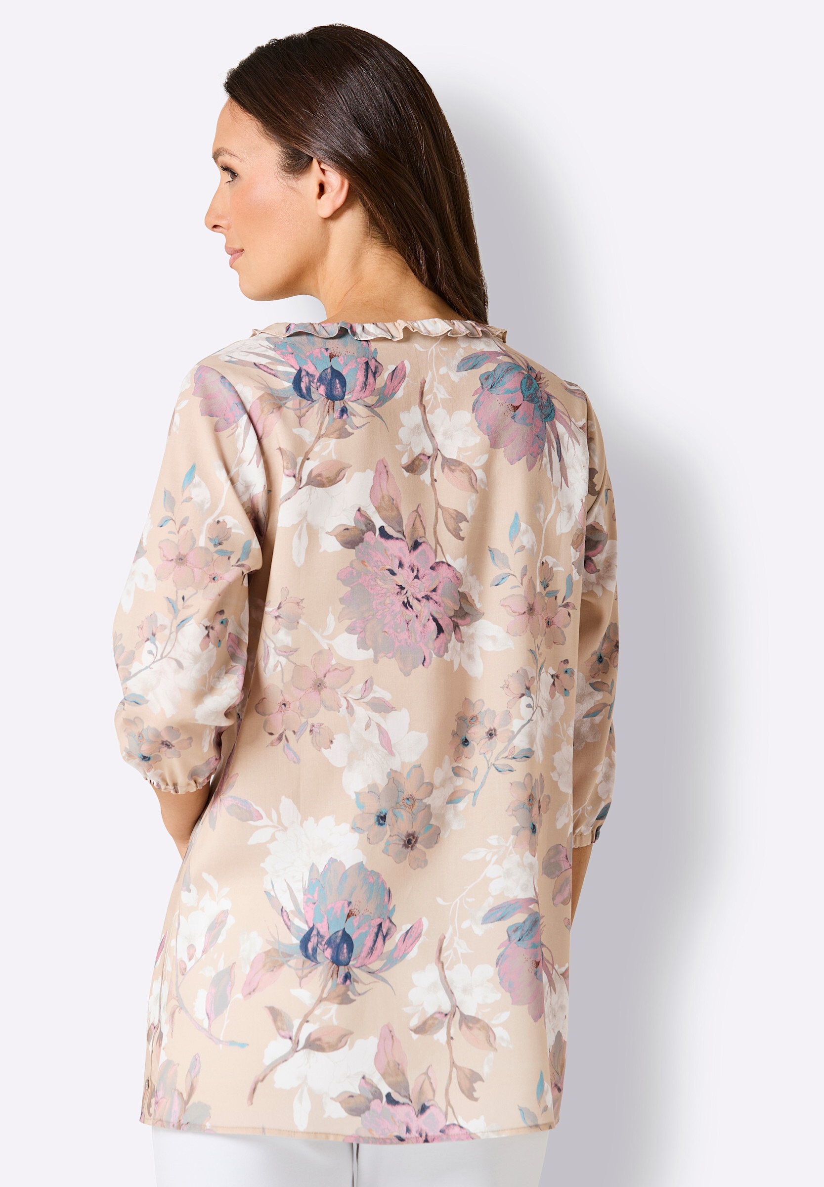 creation L Schlupfbluse »Lyocell-Bluse Longbluse in weicher Lyocell-Qualität«