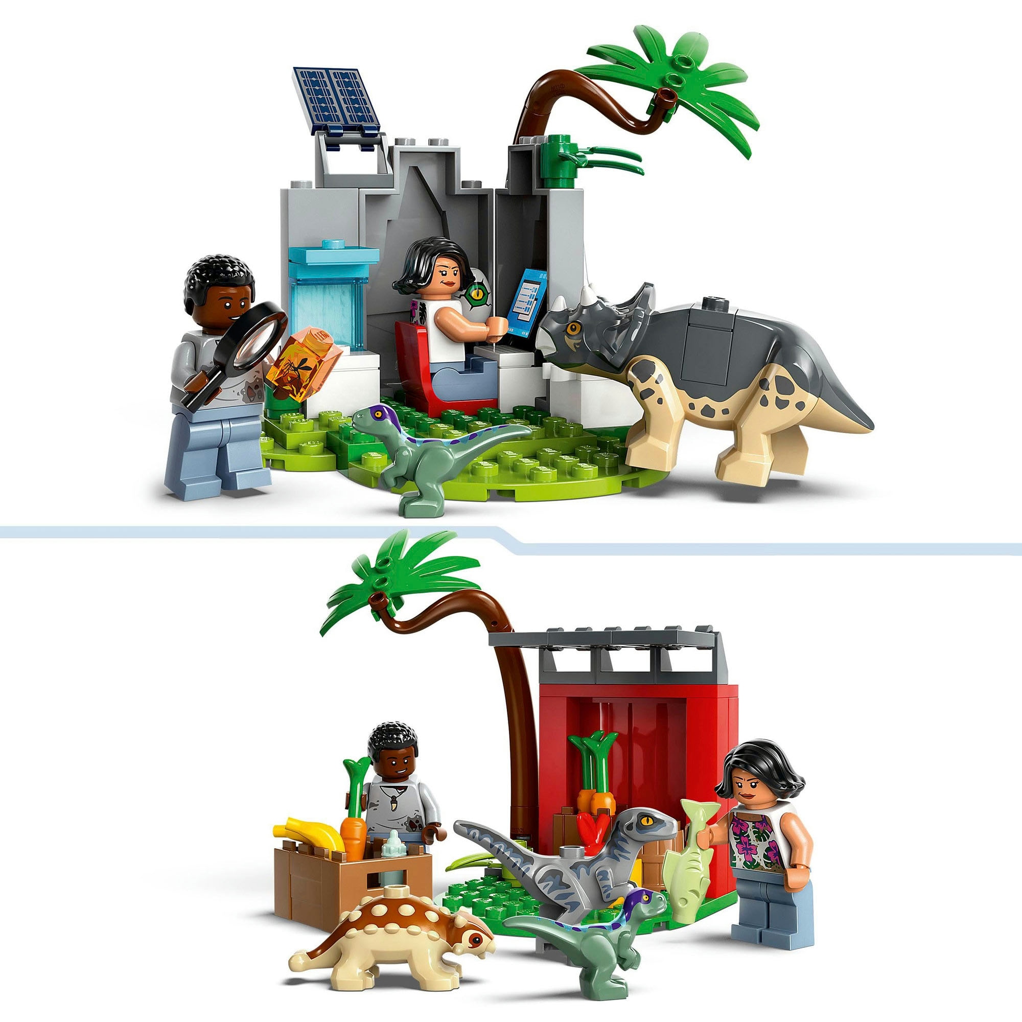 LEGO® Konstruktionsspielsteine »Rettungszentrum für Baby-Dinos (76963), LEGO Jurassic World«, (139 St.), Made in Europe