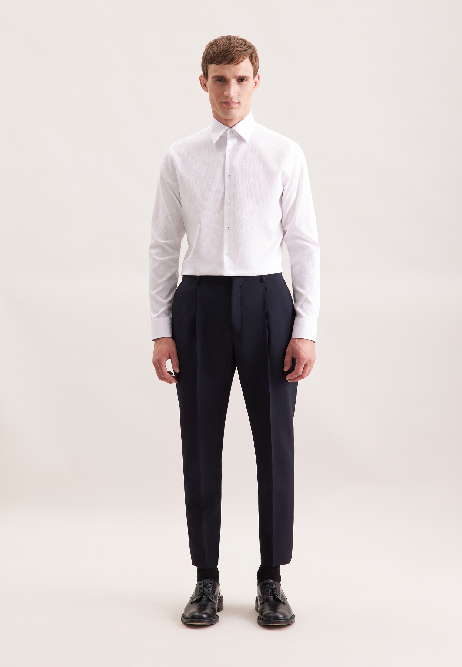 seidensticker Businesshemd »Schwarze Rose«, Shaped 1/1 Covered-Button-Down-Kragen