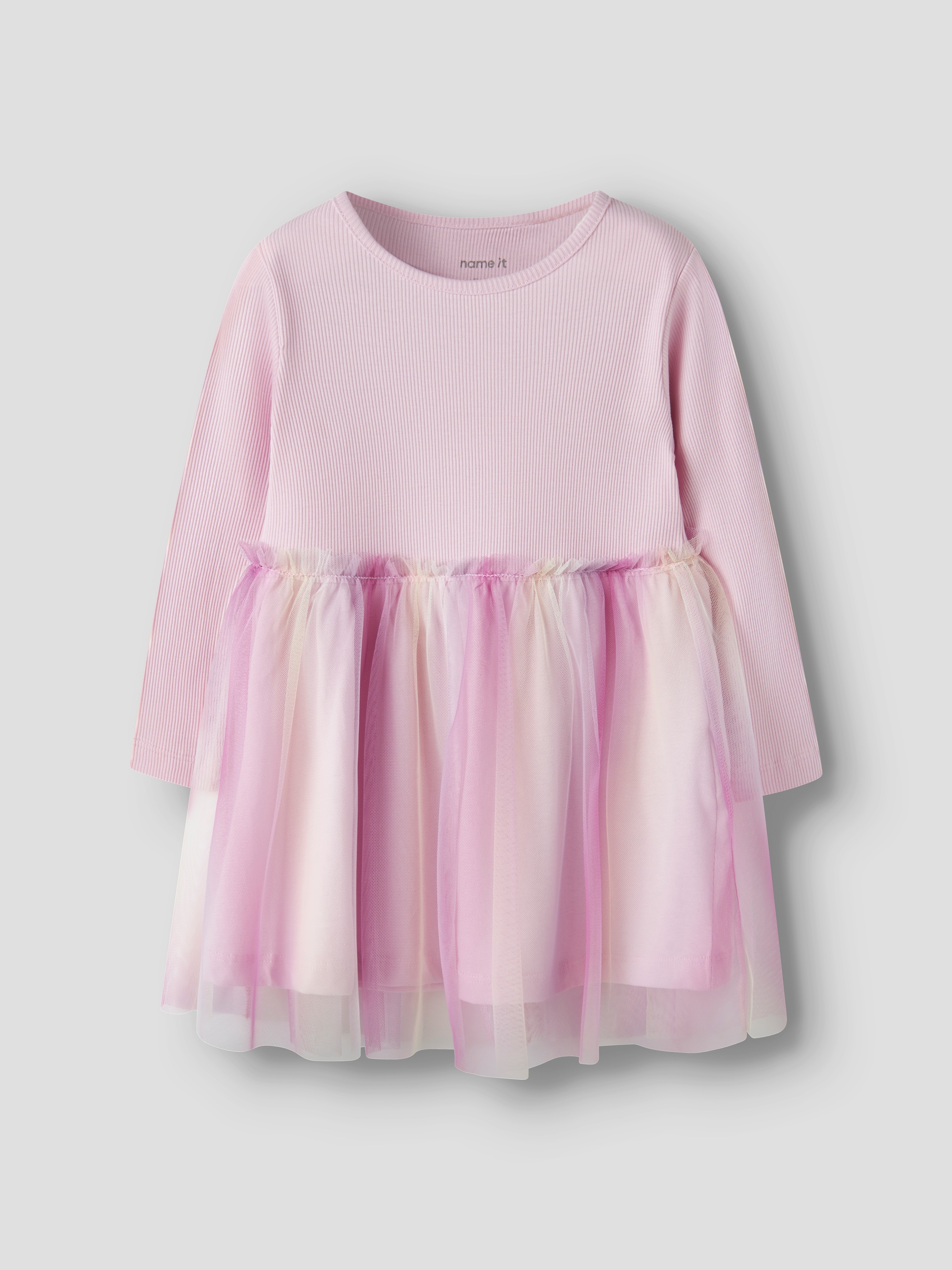 Name It Minikleid »NMFDOTIANA LS DRESS« mit aufgesetztem Tüllrock