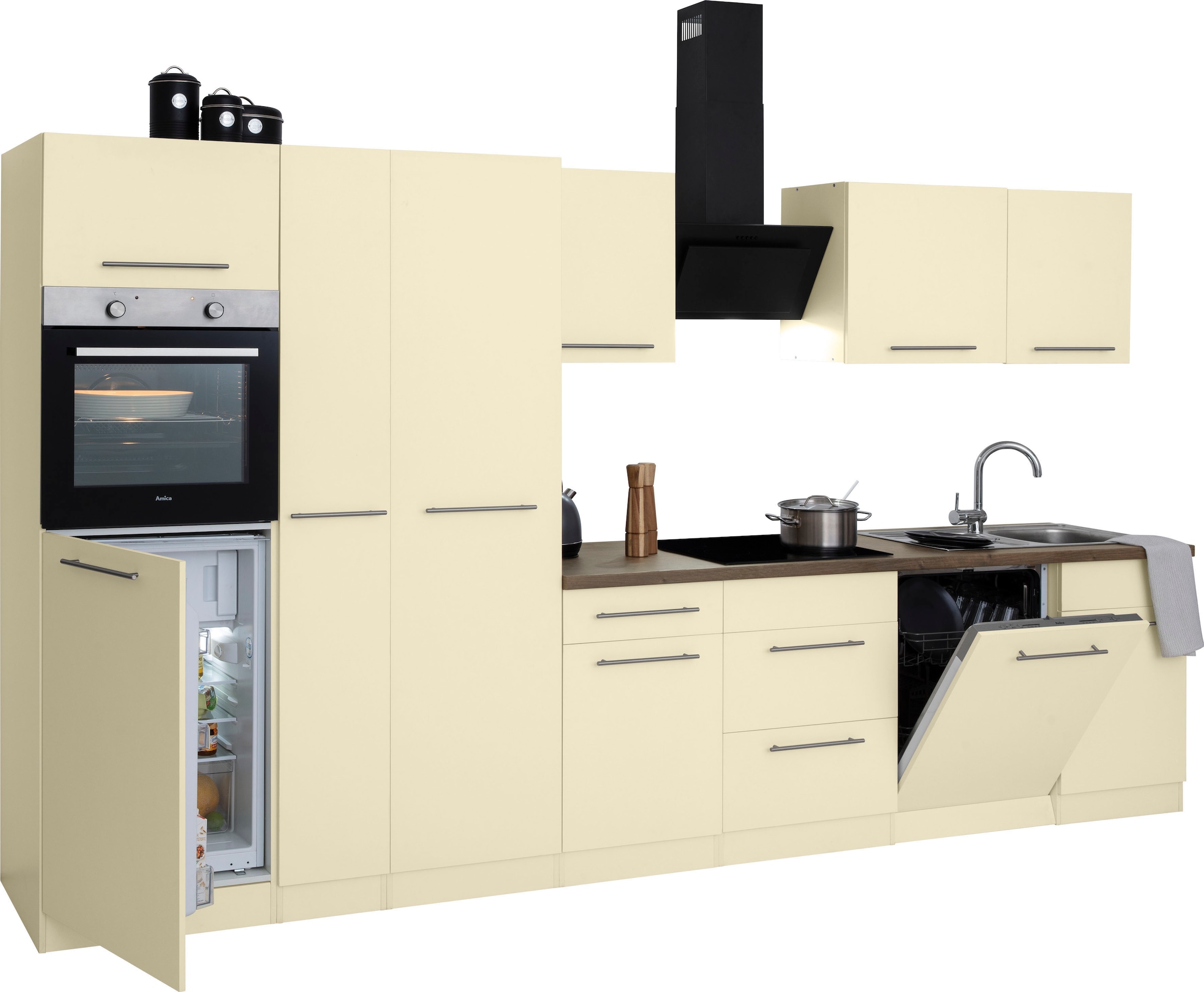wiho Küchen Küchenzeile »Unna«, ohne E-Geräte, Breite 360 cm