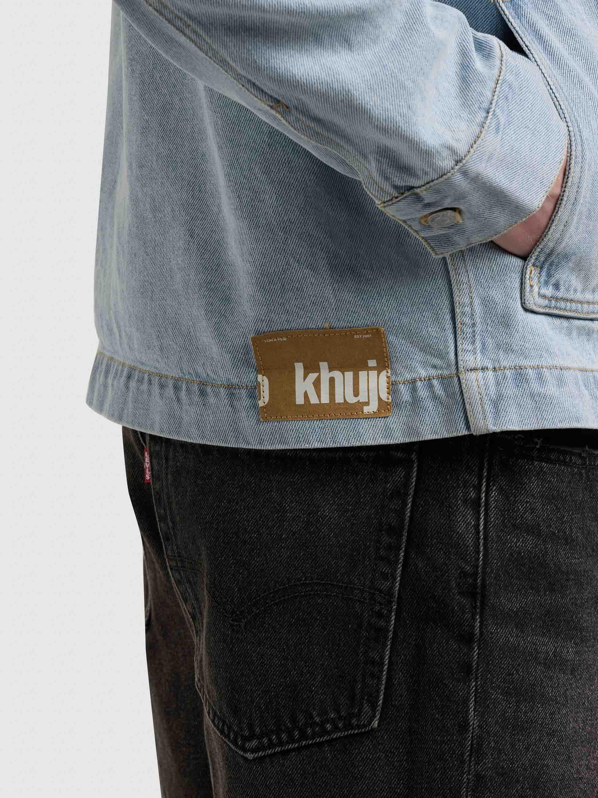khujo Jeansjacke »Jeansjacke Barto« ohne Kapuze Modische Jacke in Jeans-Optik