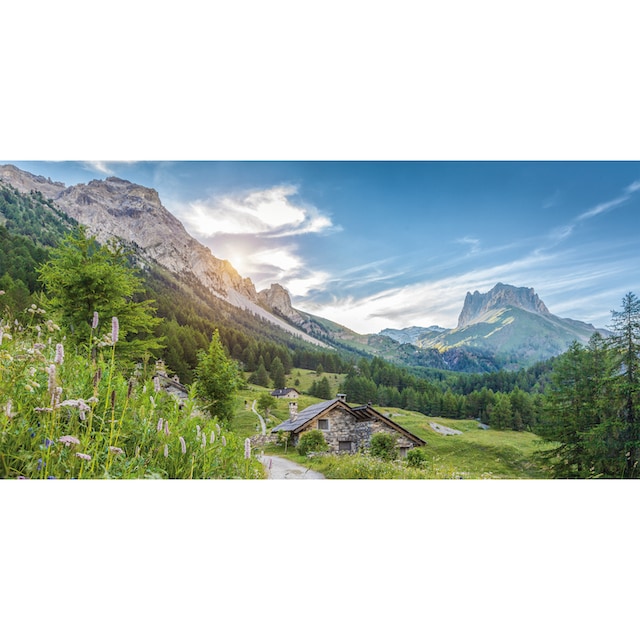 Bönninghoff Leinwandbild »Berghütte«, Berge & Alpenbilder, (1 St.), BxH:  100x50 cm online bei OTTO