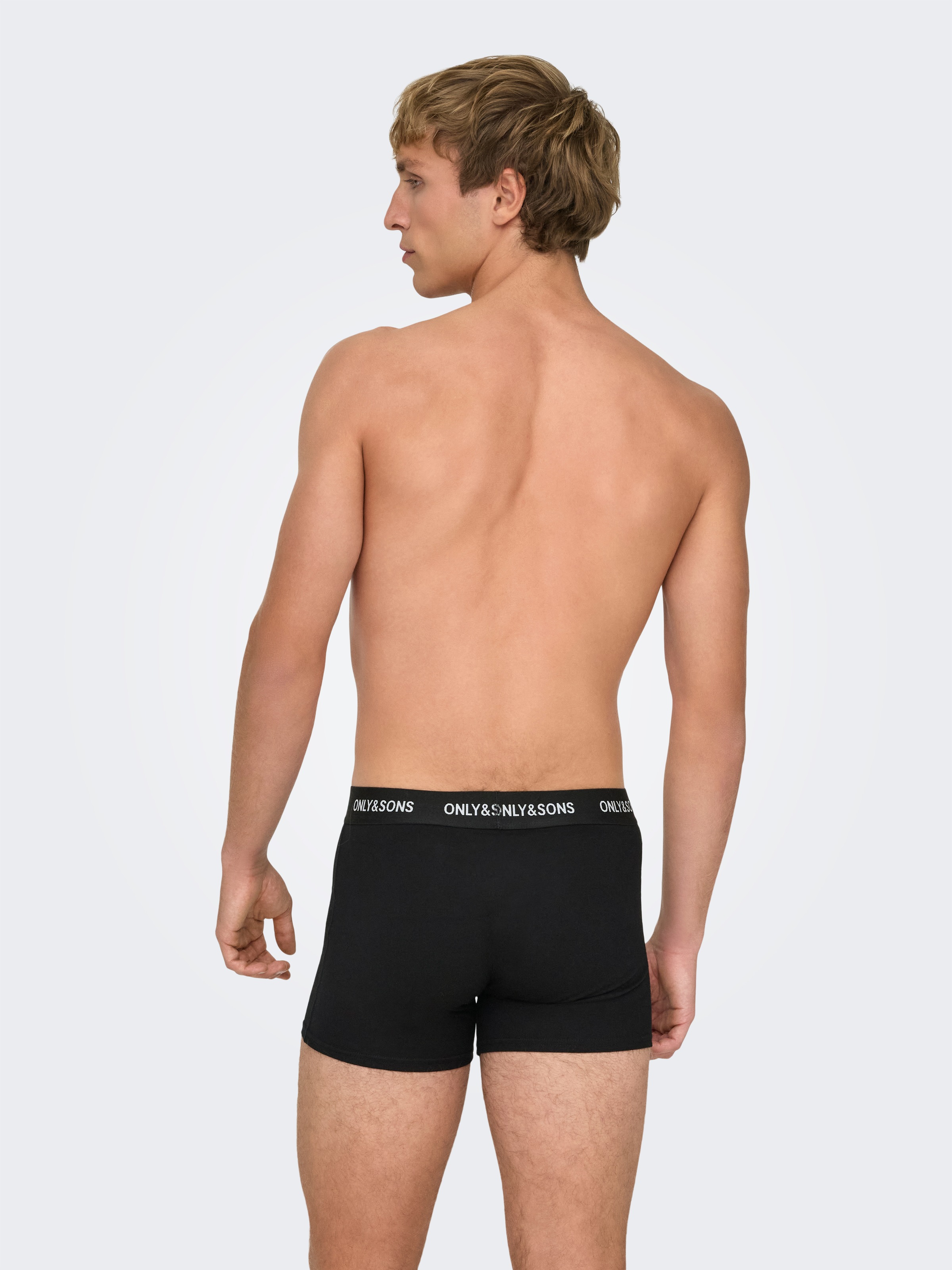 ONLY & SONS Trunk »ONSBASIC SOLID BOXER 3PACK NOOS« Packung, 3 Stk. Baumwollmischung, eng anliegend