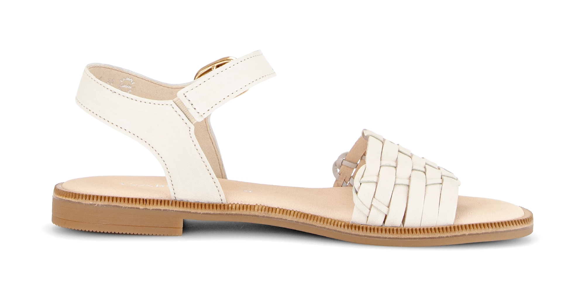 Gabor Riemchensandale  , Blockabsatz, Sommerschuh, Sandalette mit Bandage in Flechtoptik