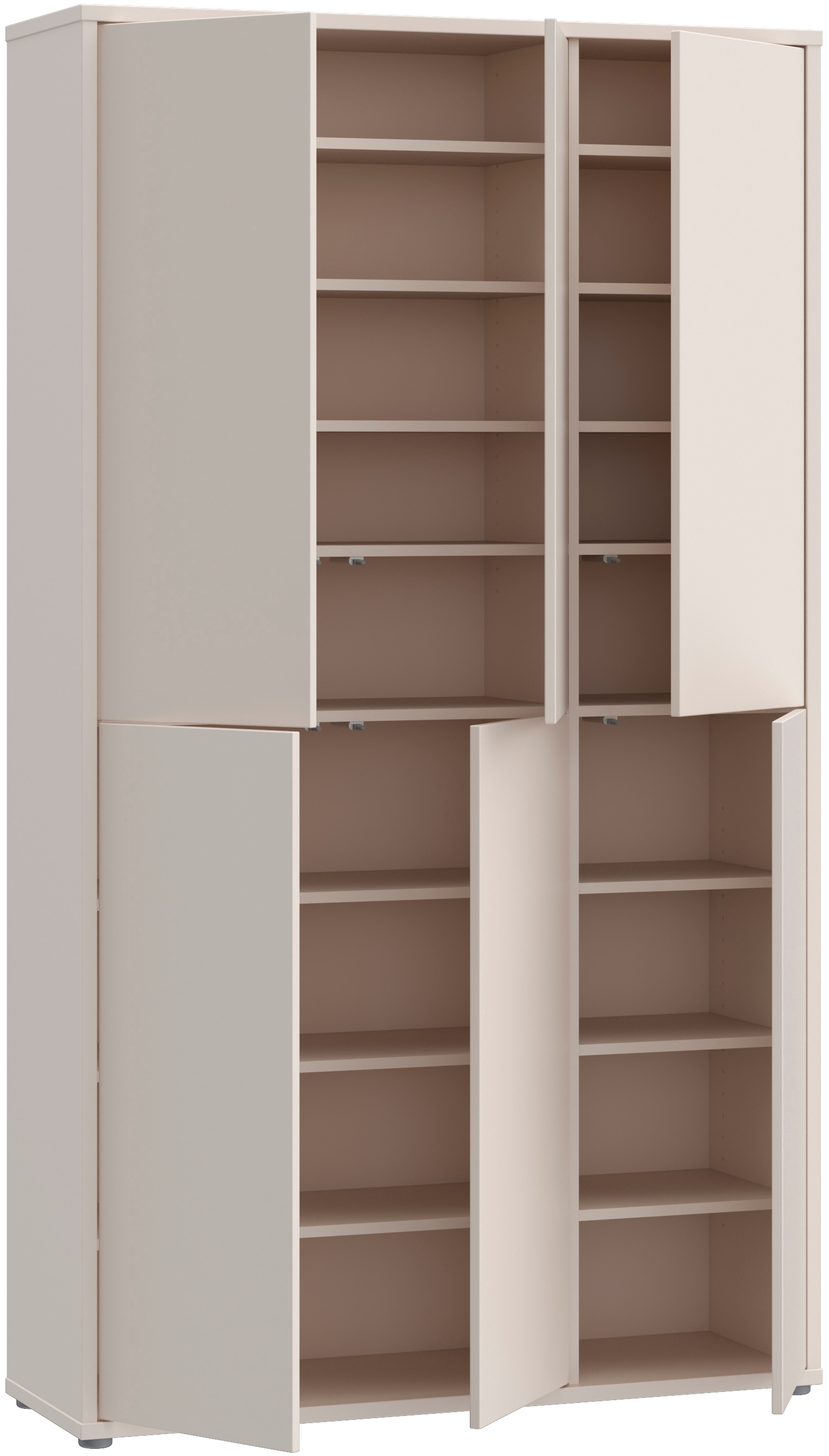 FORTE Schuhschrank »Alice Springs«, (B/H/T 109,2/191,9/34,9 cm), Stauraumschrank, Mehrzweckschrank, (B/H 109cm x 192cm), mit 16 Böden