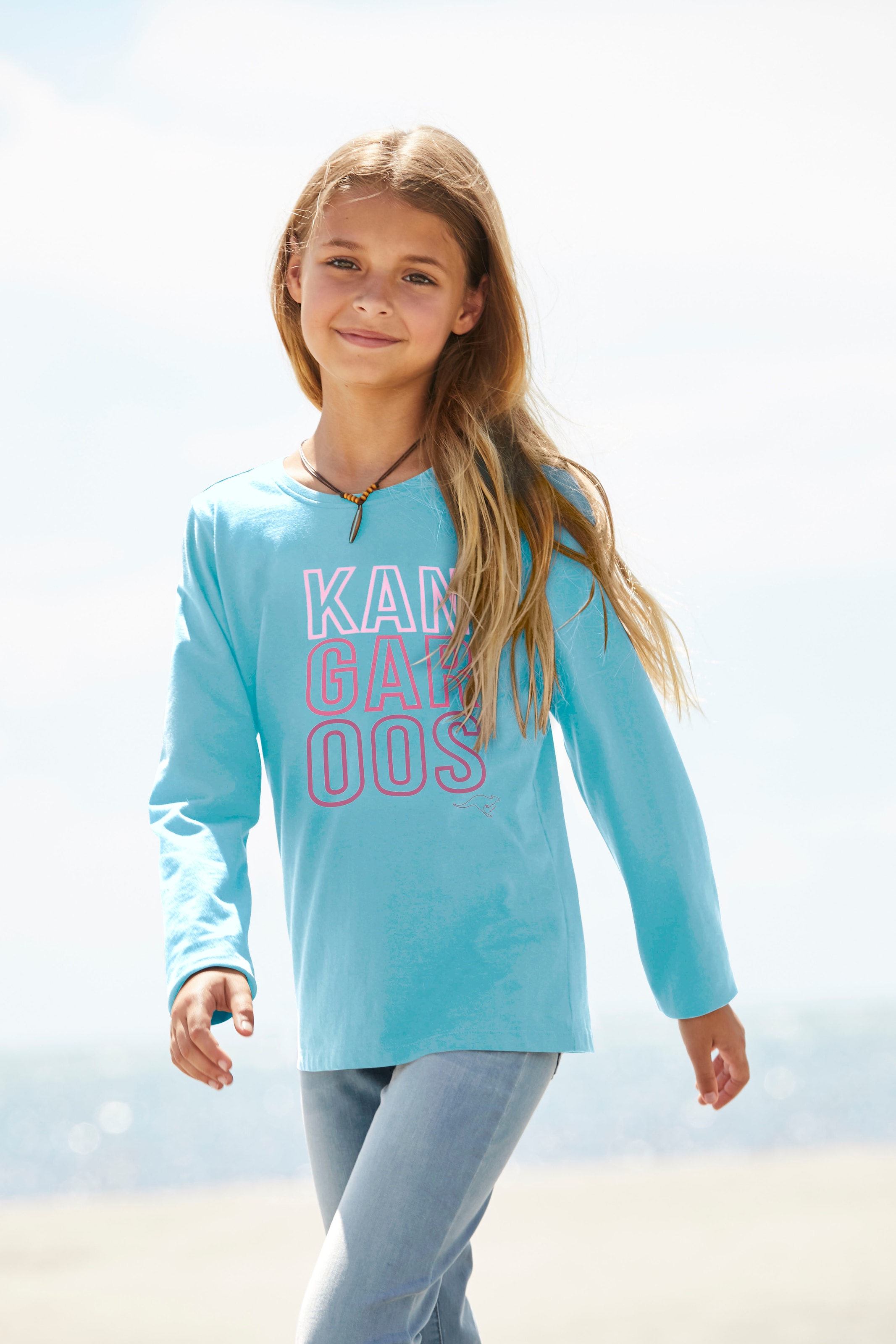 KangaROOS Langarmshirt, leicht taillierte Form bei bestellen OTTO