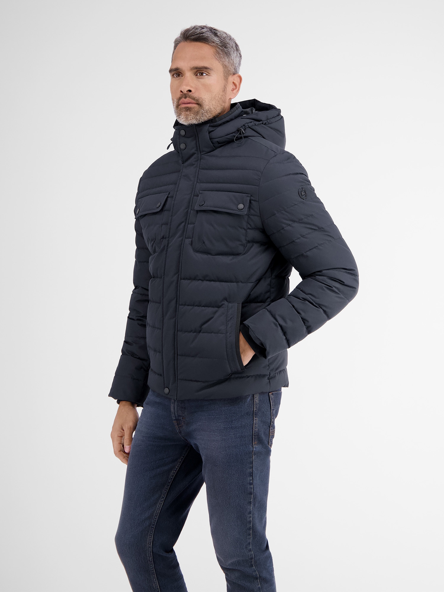 LERROS Steppjacke »LERROS Steppjacke mit abnehmbarer Kapuze«, mit Kapuze