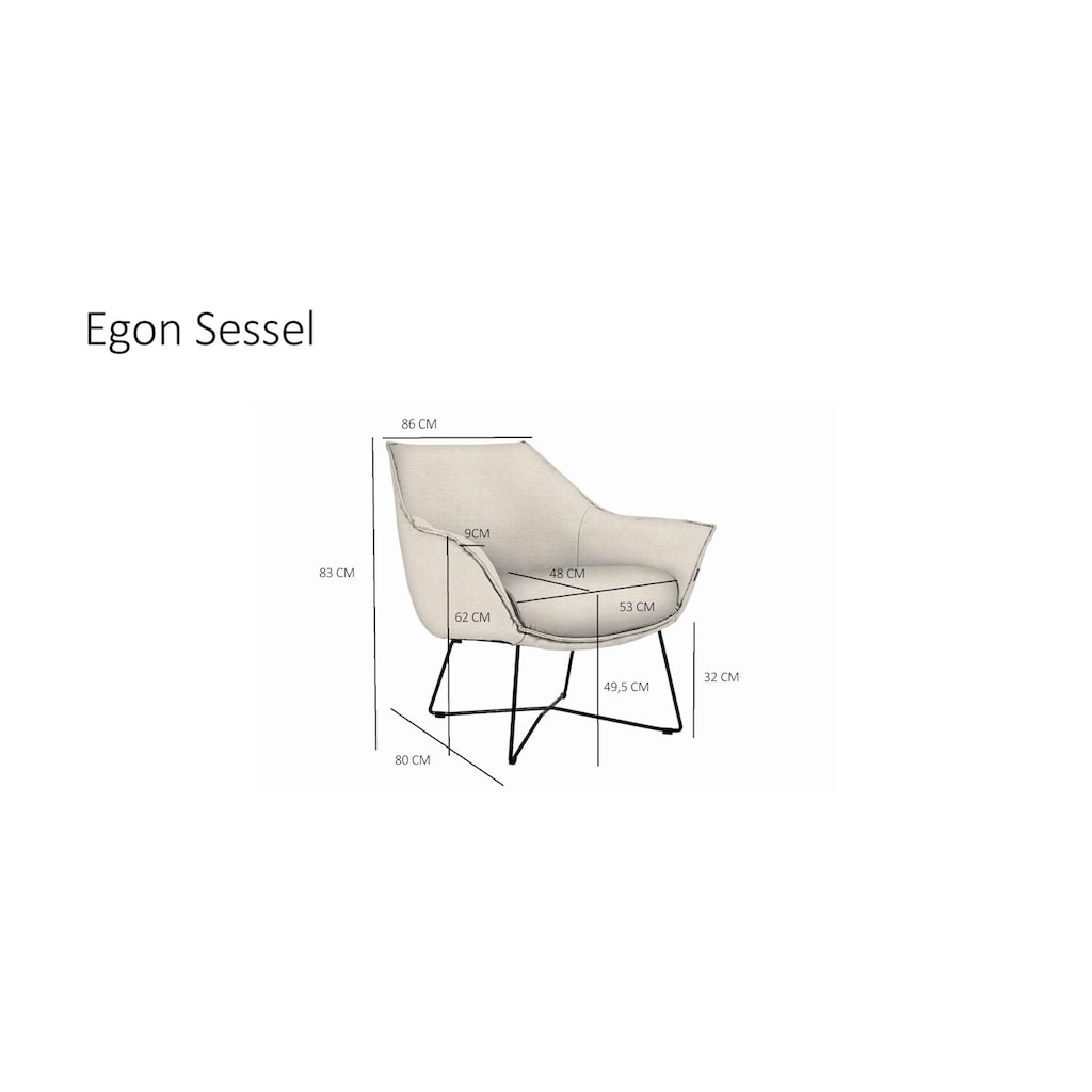 furninova Loungesessel »Egon«