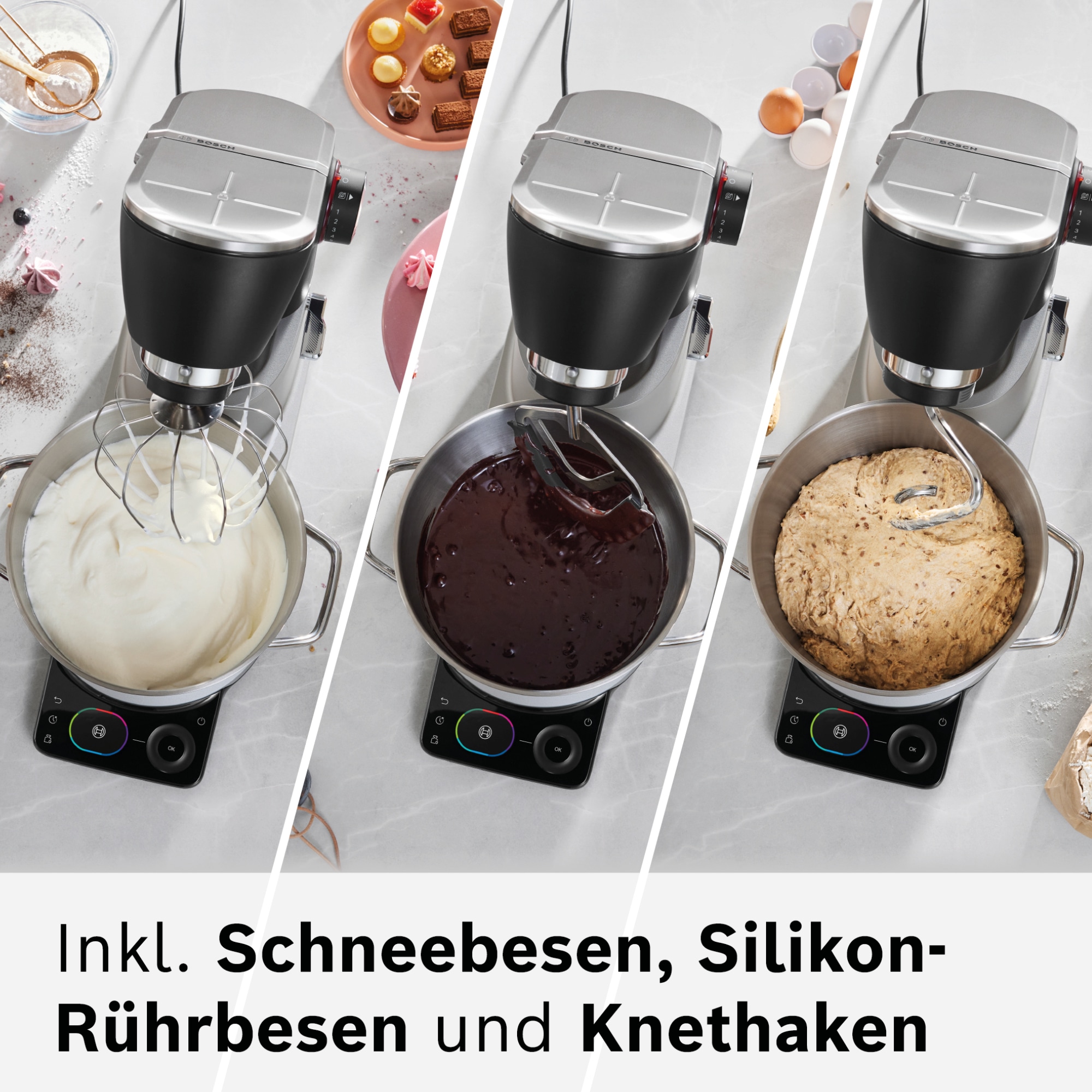 BOSCH Küchenmaschine »MUMS8ZS18« 7 Automatikprogramme, Timer, Vollmetallgehäuse, Edelstahl-Rührer