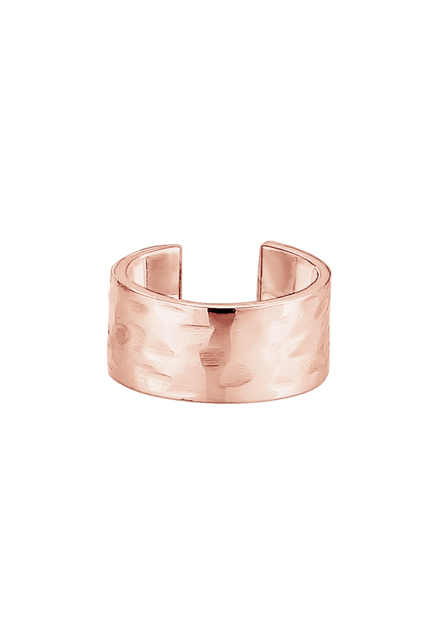 Elli Ohrklemme »Ohrringe Earcuff Single gehämmert 925 Sterling Silber«