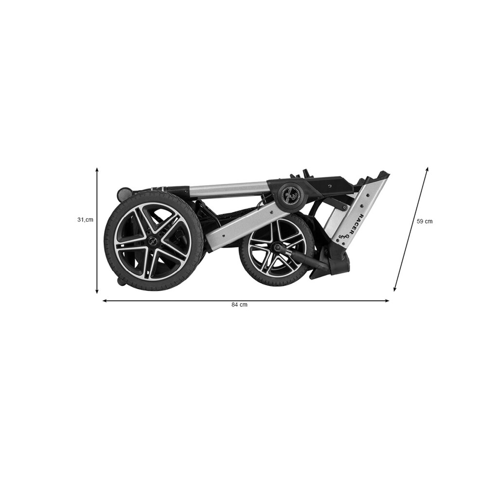 Hartan Kombi-Kinderwagen »Racer GTS«, 22 kg, mit Falttasche; Made in Germany; Kinderwagen