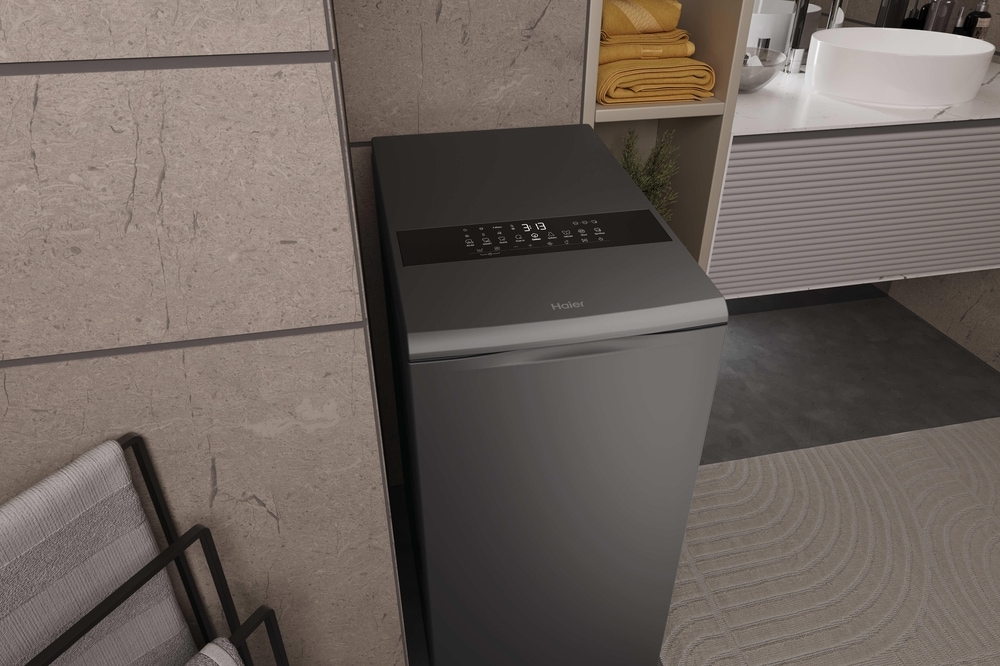 Haier Waschmaschine Toplader »HW90-BPD13386GU1« 9 kg 1300 U/min 9kg Fassungsvermögen & Energieeffizienzklasse A