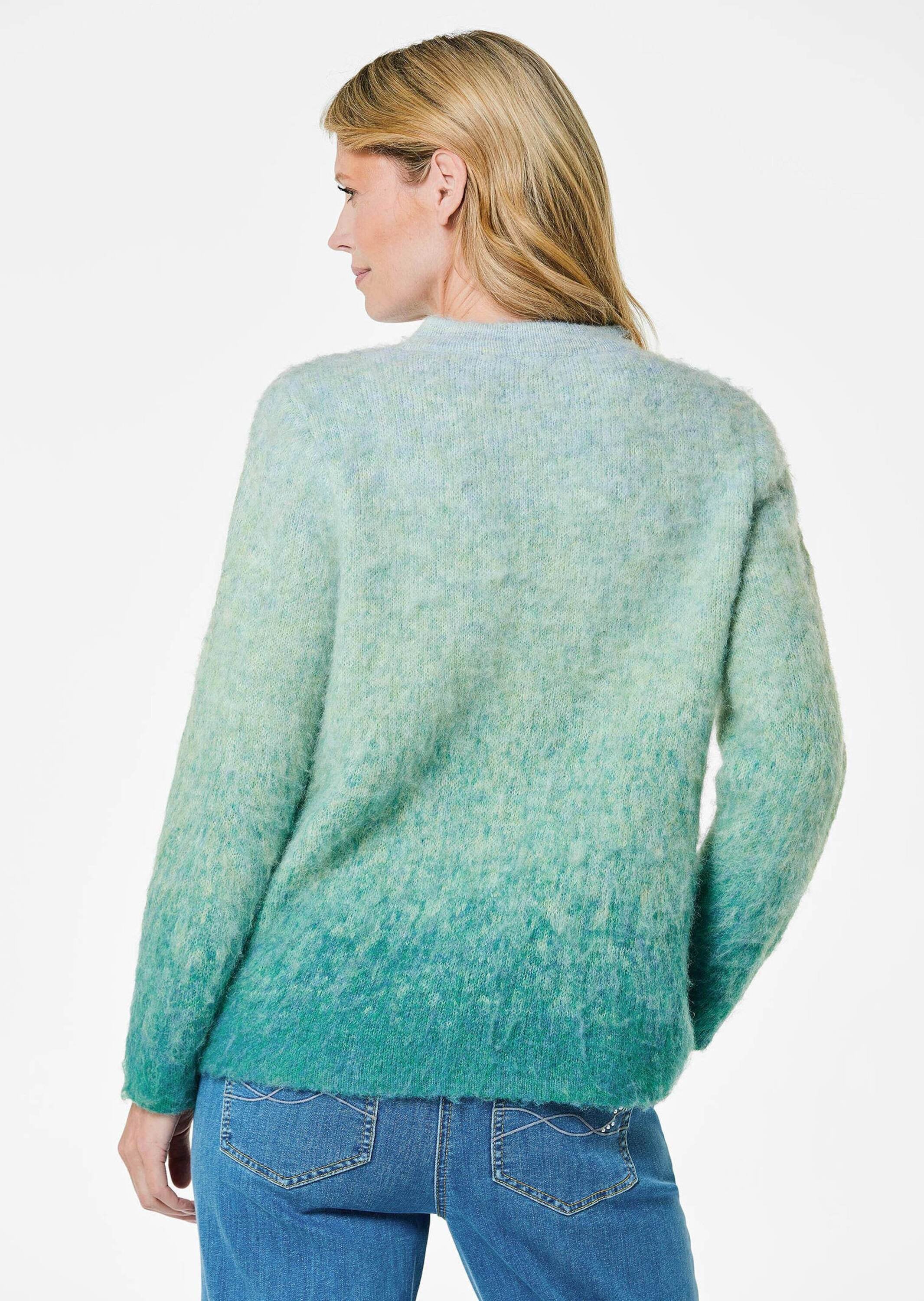 GOLDNER Strickpullover »Kurzgröße Strickpullover« Flauschiger Wollflor