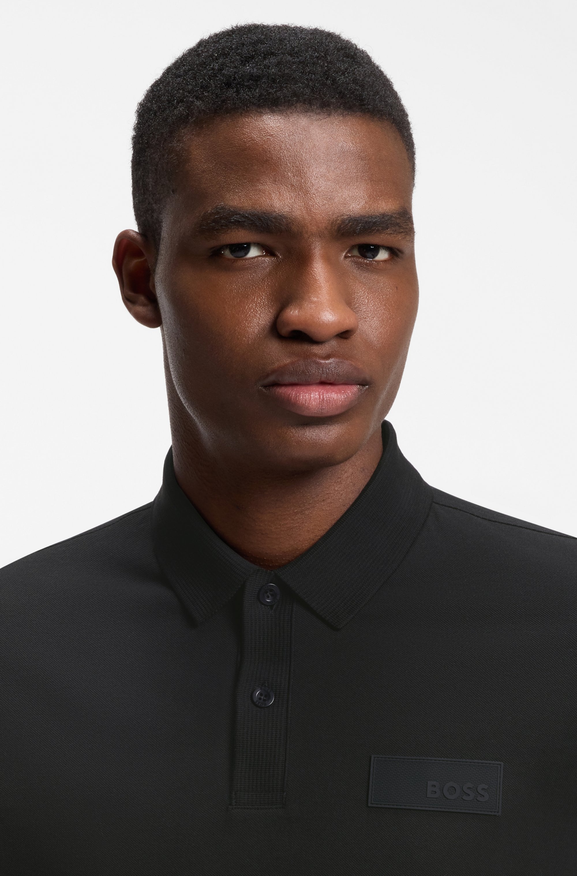 BOSS GREEN Poloshirt »Paddy Structure« Regular Fit, Reine Baumwolle, Logo-Patch