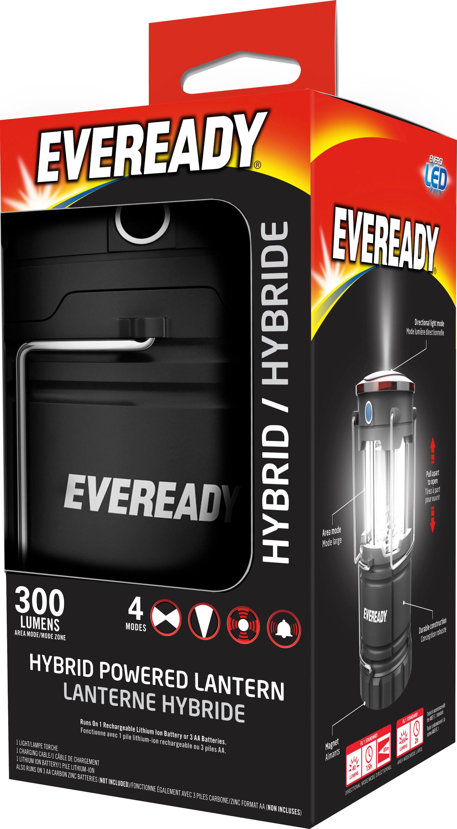 Energizer Laterne »Hybrid Power Lantern - zusammenklappbar«, outdoor Campinglampe, Lampe, Leuchte