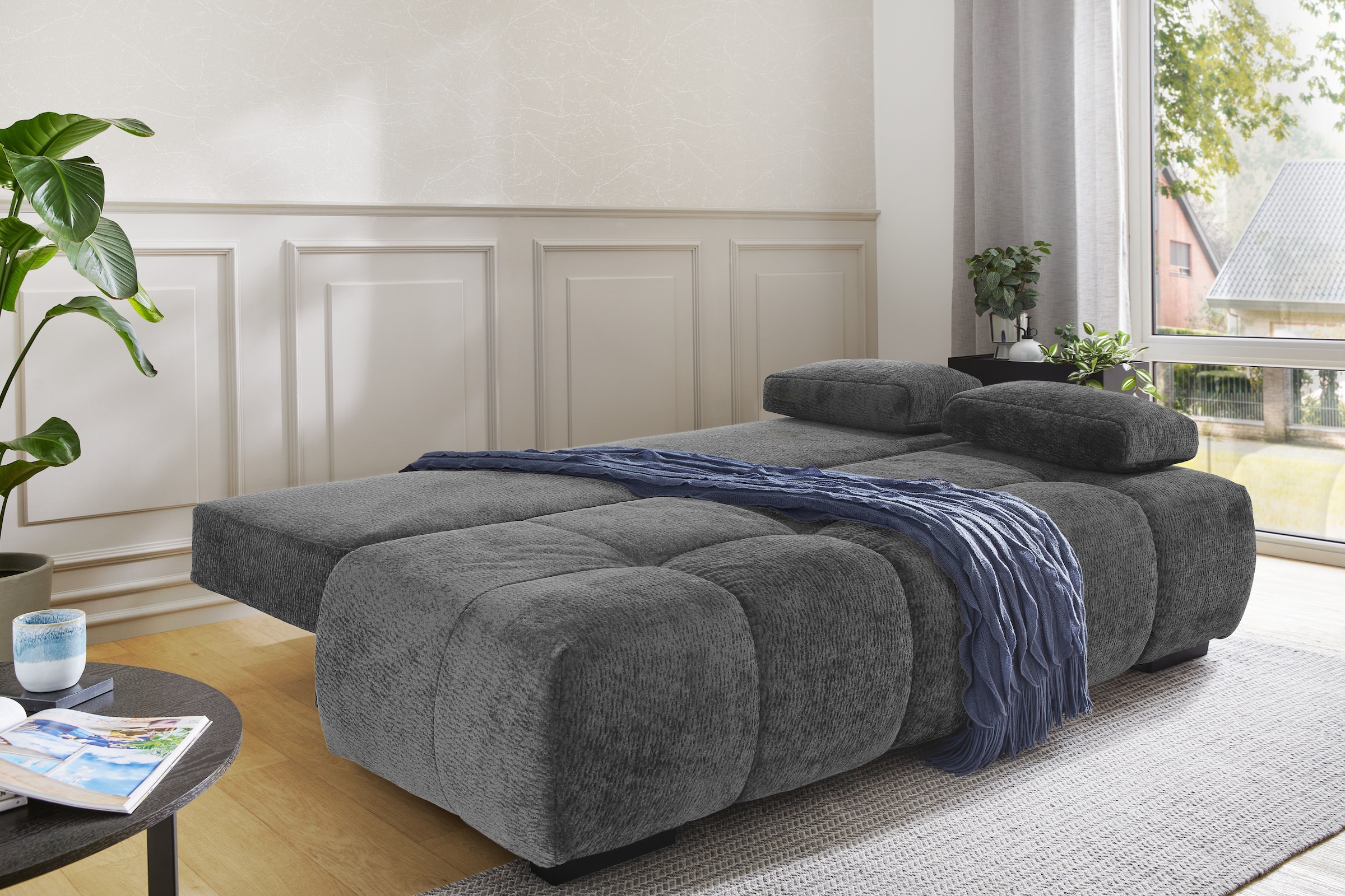 Jockenhöfer Gruppe Schlafsofa »Reno« mit Gästebettfunktion und Bettkasten, Kuschelstoff