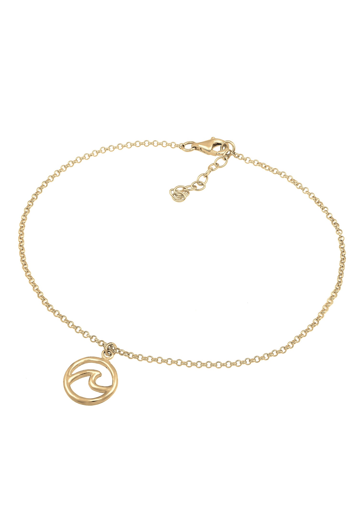 Elli Fußkette »Fußschmuck Wellen Maritim 925 Sterling Silber«