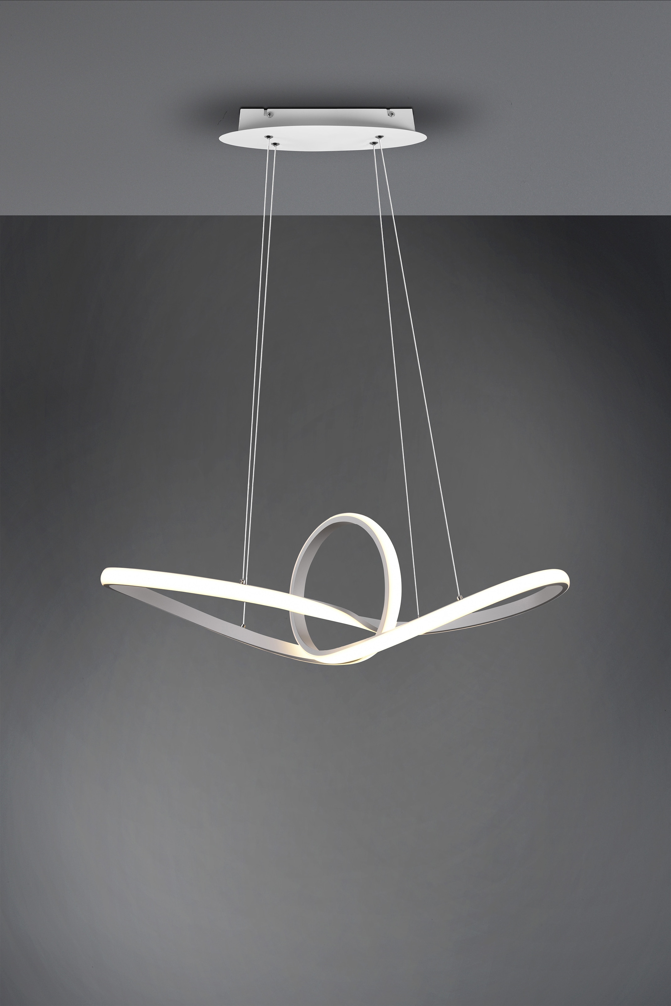 REALITY Leuchten LED Pendelleuchte »SANSA«, 1 flammig, Leuchtmittel LED-Modul | LED fest integriert, über Wandschalter dimmbar, 4000K, 3300 Lm, Abhängung 150cm