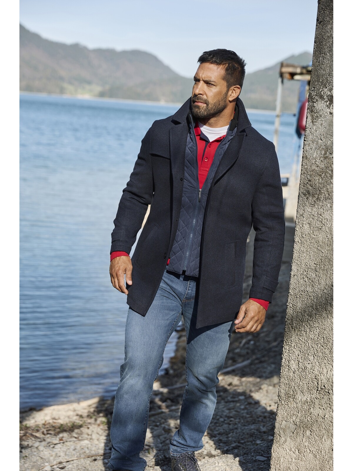 Jan Vanderstorm Langjacke »Jacke TJORVE«, (1 St.), mit abnehmbaren Stehkragen