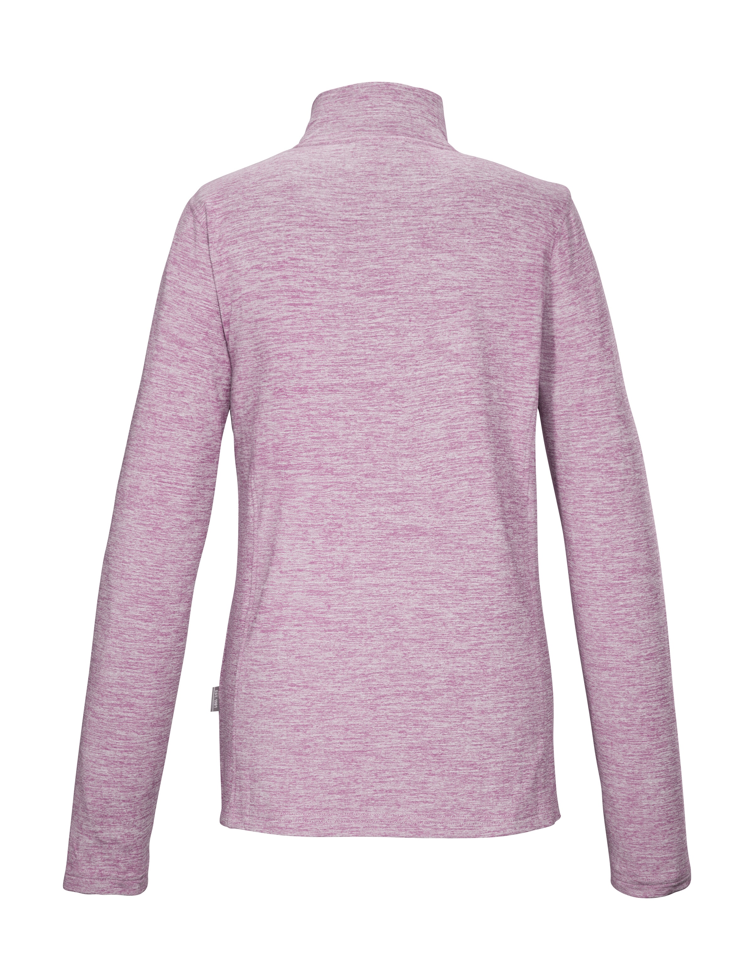 Killtec Langarmshirt »KSW 121 WMN FLX SHRT« Melange Funktionsshirt mit Stehkragen, Reißverschluss und Kinnschutz