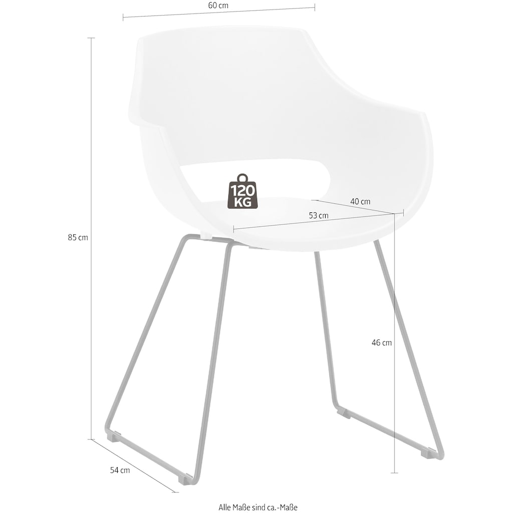 MCA furniture Schalenstuhl »Rockville«, (Set), 4 St.