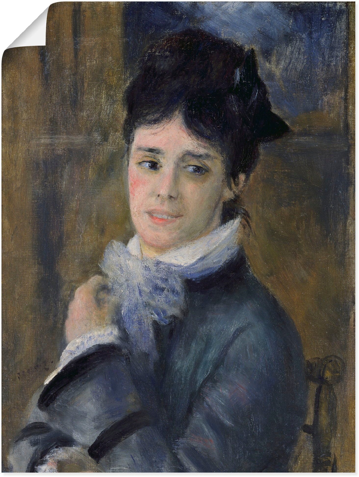 Kunstdruck »Bildnis der Madame Claude Monet. 1872«, Frau, (1 St.), als Leinwandbild,...