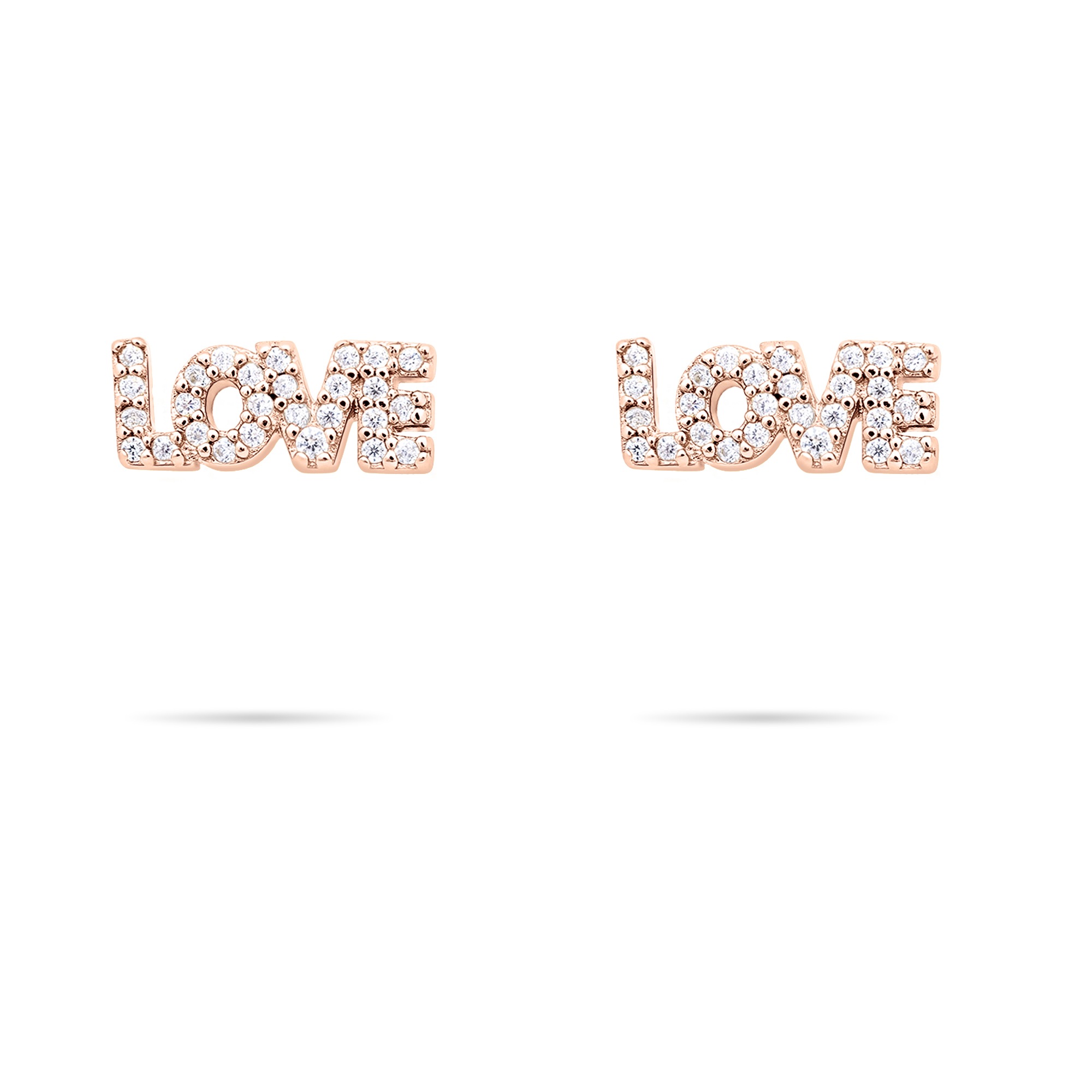 Tamaris Paar Ohrstecker »Schmuck Geschenk Silber 925 Ohrstecker Love Letters« mit Zirkonia (synth.)