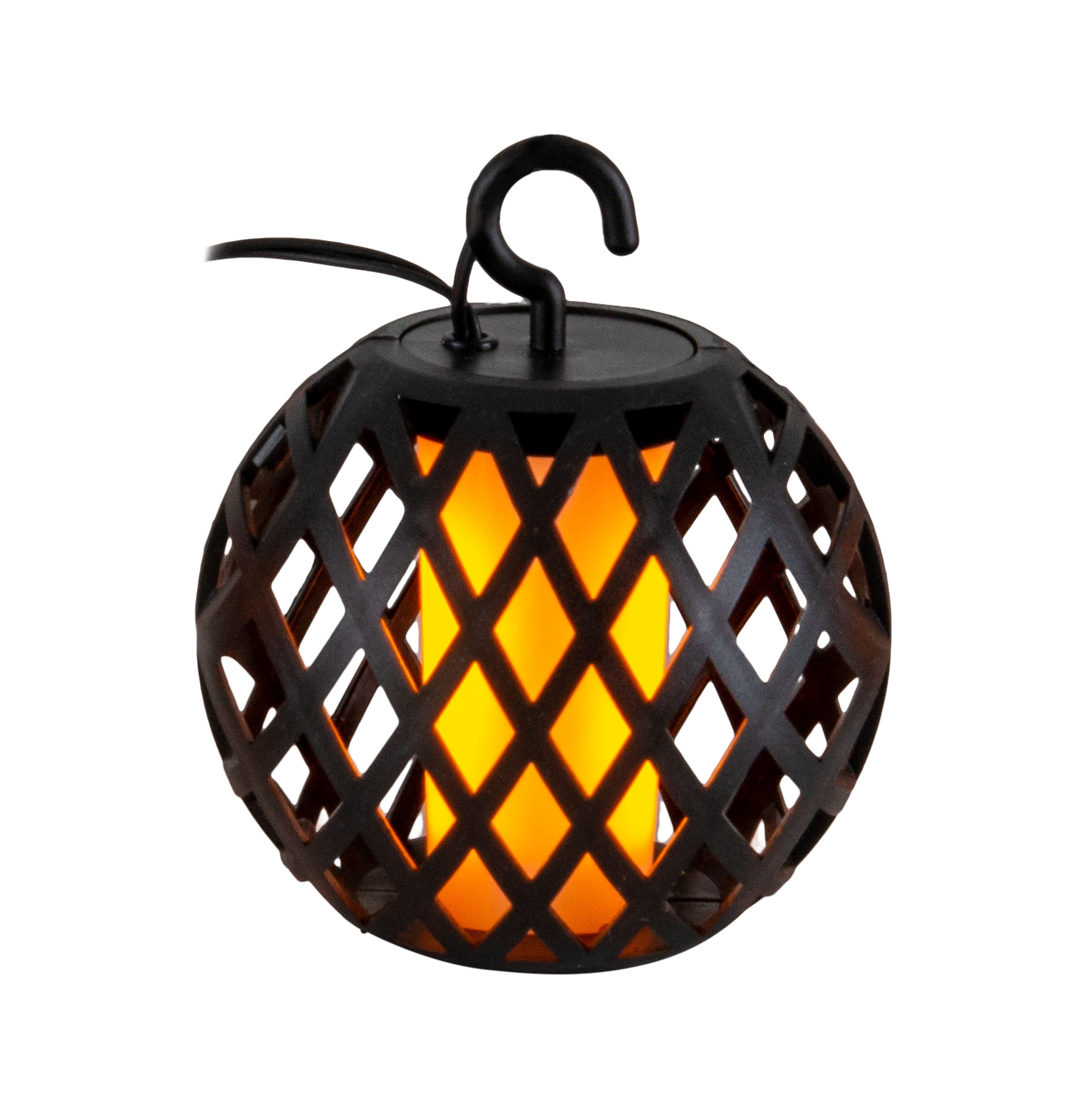 näve LED Solarleuchte »Fogo« LED-Modul 1 Stk. Warmweiß Lichterkette,10 Kugeln, Flammeneffekt, Dämmerungssensor, LED warmweiß