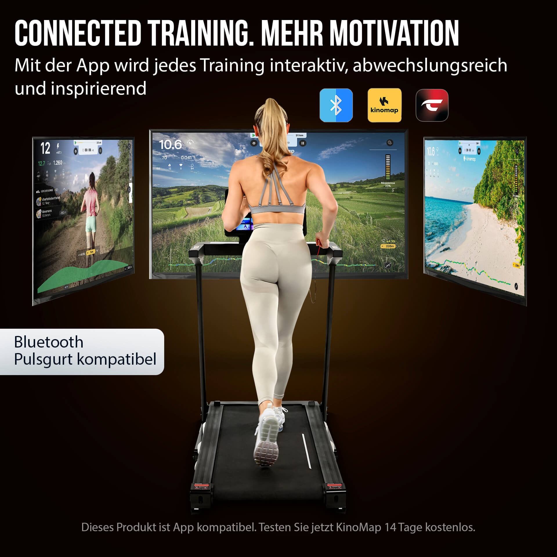 Christopeit Sport® Laufband »Laufband TM 4000 S« bis max. 16 km/h, klappbar, 120 kg max. Benutzergewicht