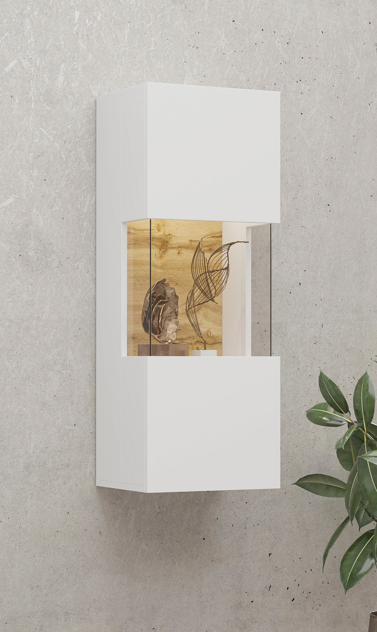 Helvetia Hängevitrine »Ava«, Höhe 95 cm mit Seitenverglasung kaufen bei OTTO | Hängevitrinen