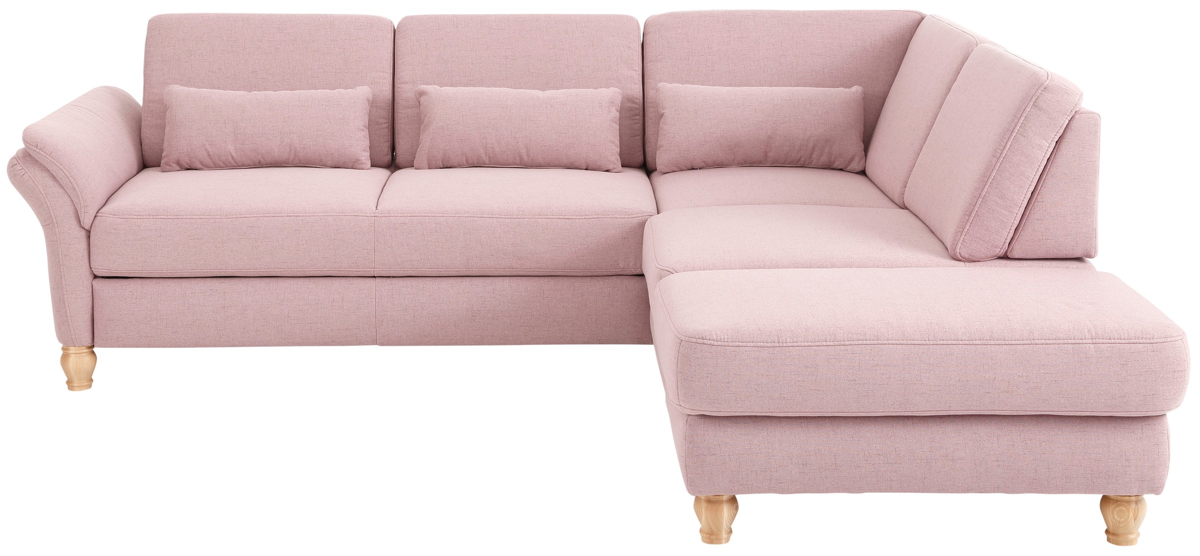 Home affaire Ecksofa »Palace L-Form«, incl. Sitztiefenverstellung, wahlweise mit Bettfunktion und Stauraum