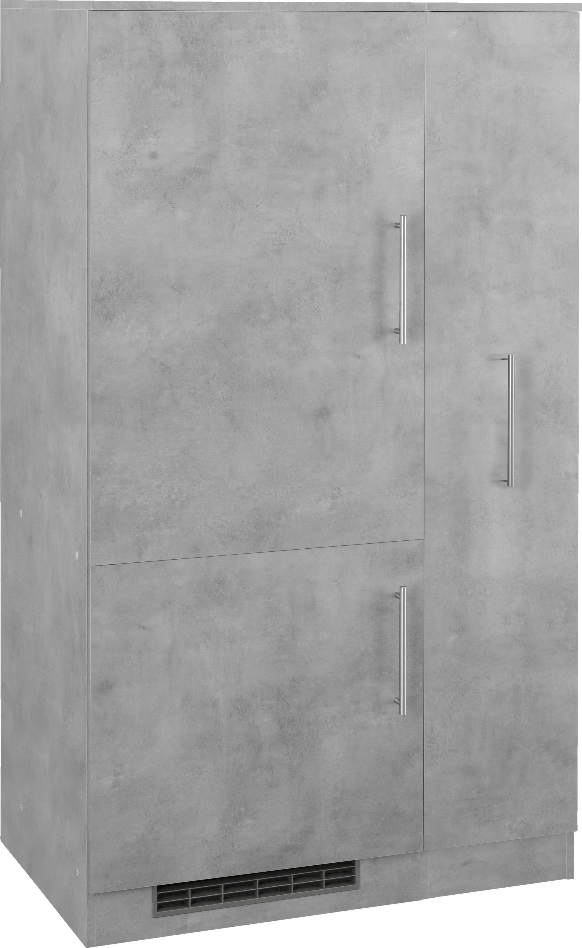 wiho Küchen Küche »Cali« Kühlumbauschrank mit Stauraum, wahlweise mit E-Geräten, Breite 90 cm