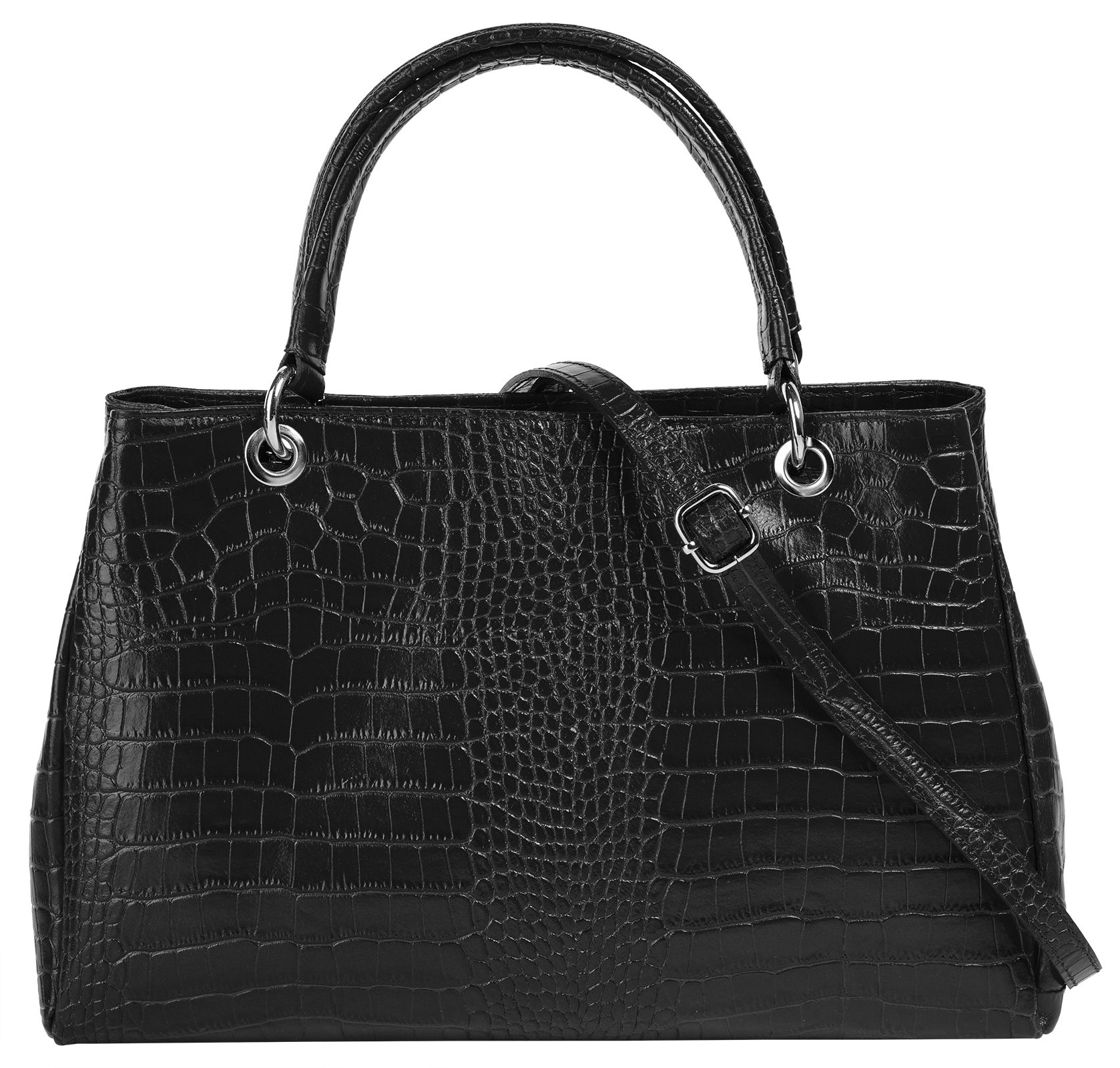 Cluty Henkeltasche, echt Leder, Made in Italy kaufen