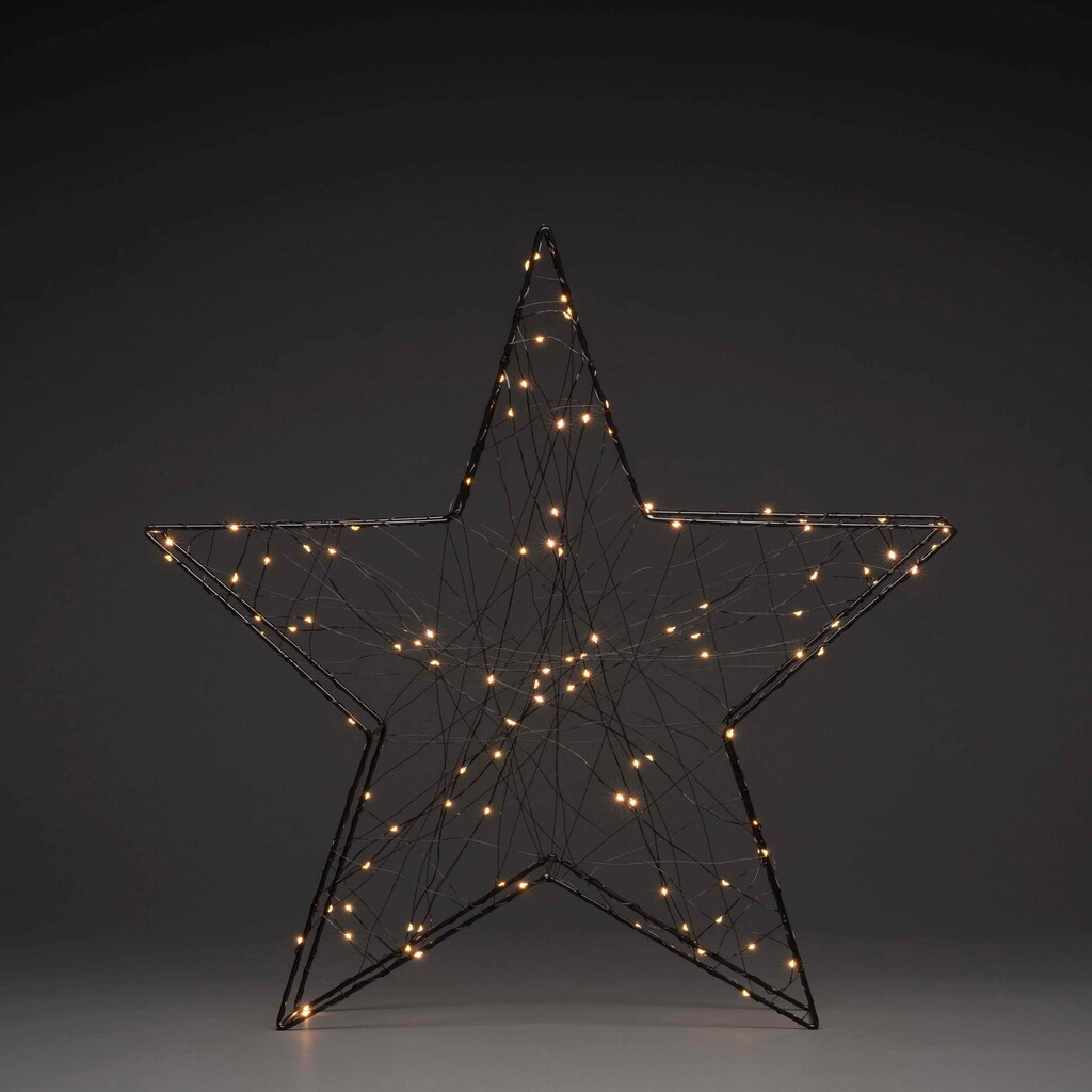 KONSTSMIDE LED Stern »Weihnachtsstern, Weihnachtsdeko«, 100 flammig-flammig