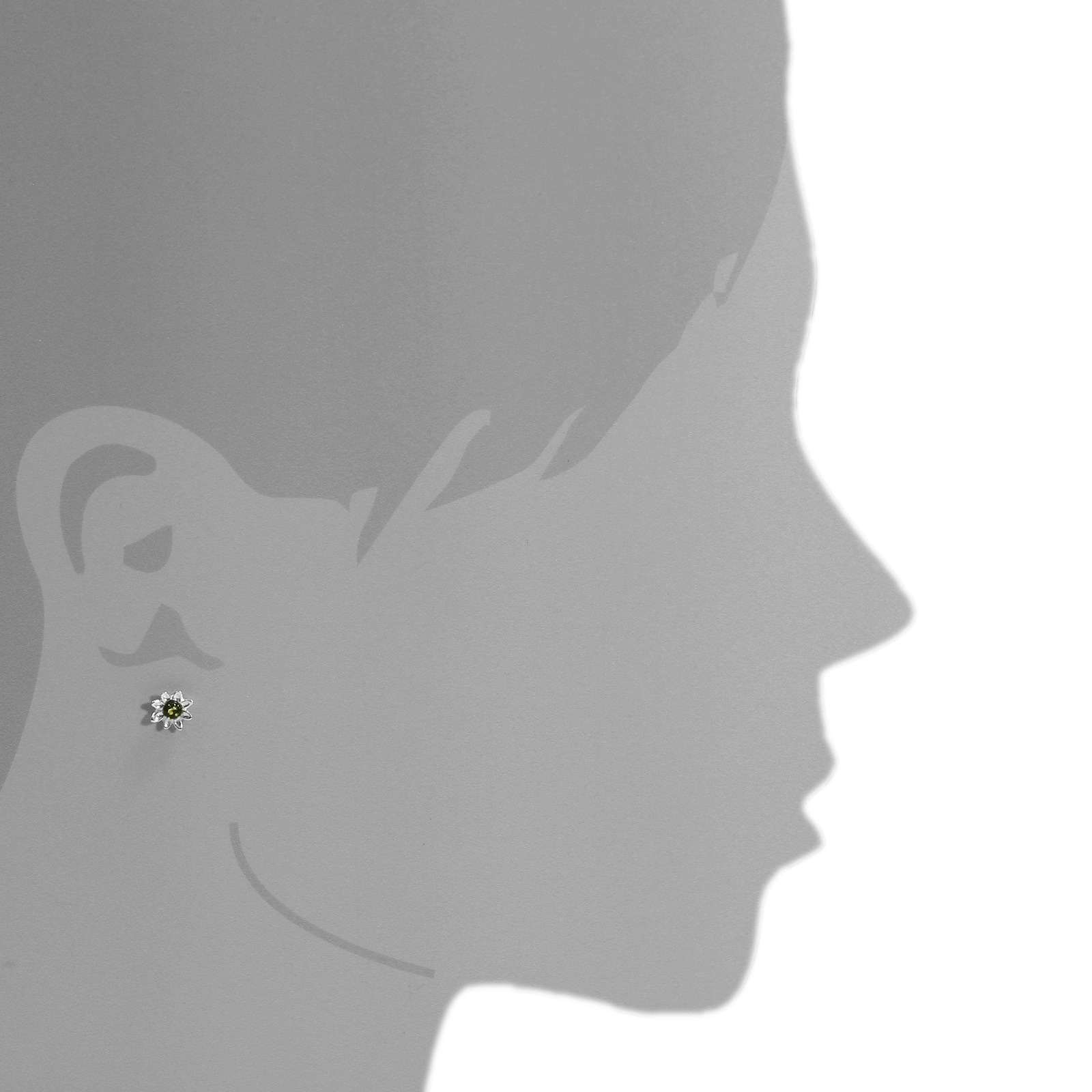 OSTSEE-SCHMUCK Paar Ohrstecker »- Blüte - Silber 925/000 - Bernstein«