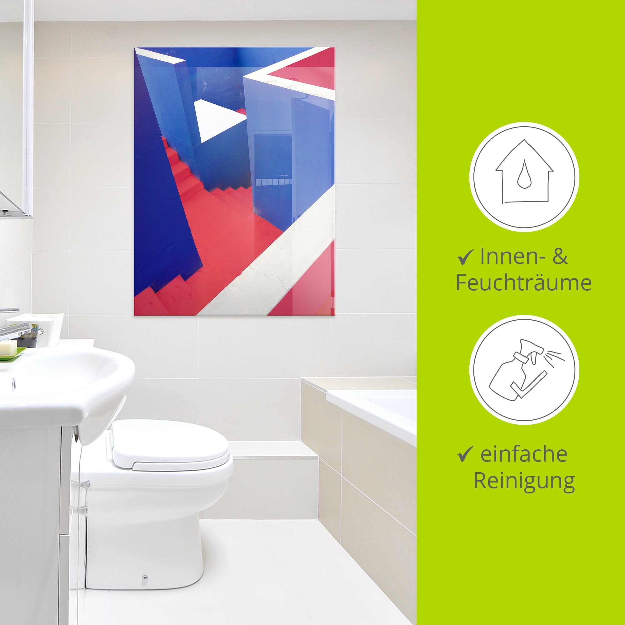 Artland Glasbild »staircase« Elemente der Architektur 1 Stk. tlg. in verschiedenen Größen