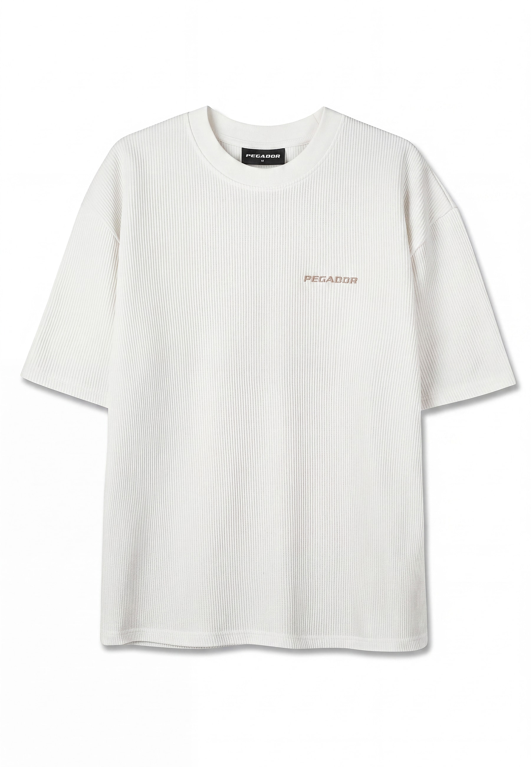 PEGADOR Rundhalsshirt »LAGOS OVERSIZED SOFT RIB TEE« Baumwolle, oversize fit