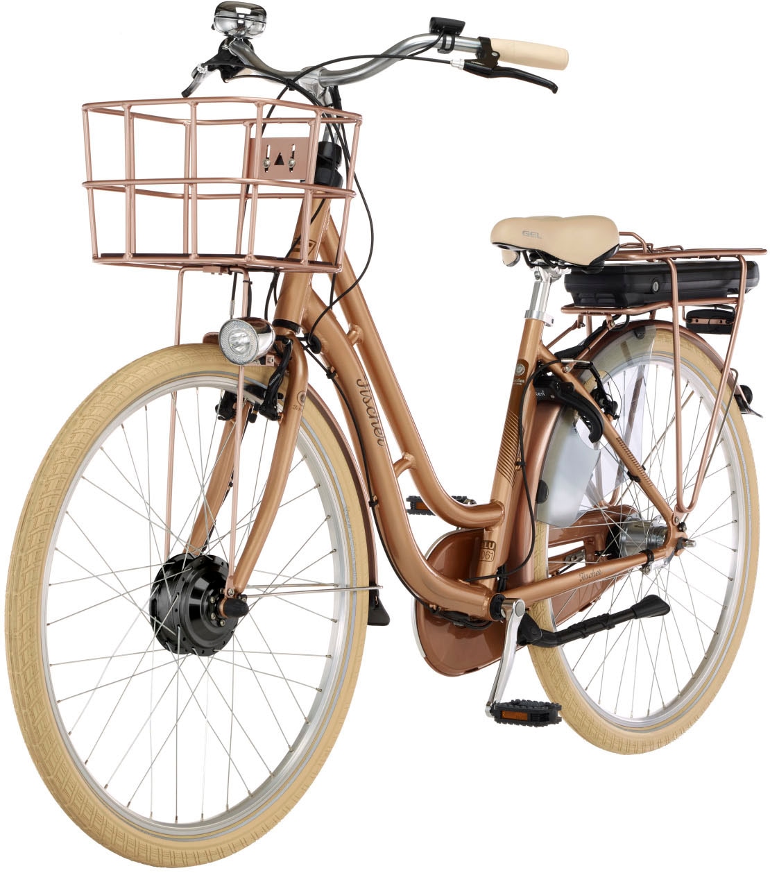 RETRO kaufen | W, auf Raten E-Bike Frontmotor FISCHER Nexus, Fahrradschloss) 7 »CITA Gang, 2.2 Fahrrad 522«, 250 Shimano, (mit OTTO