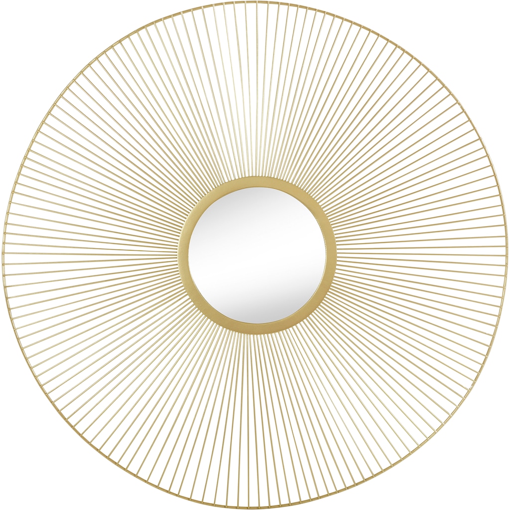 Leonique Dekospiegel »Lannion«, gold, Durchmesser 80 cm