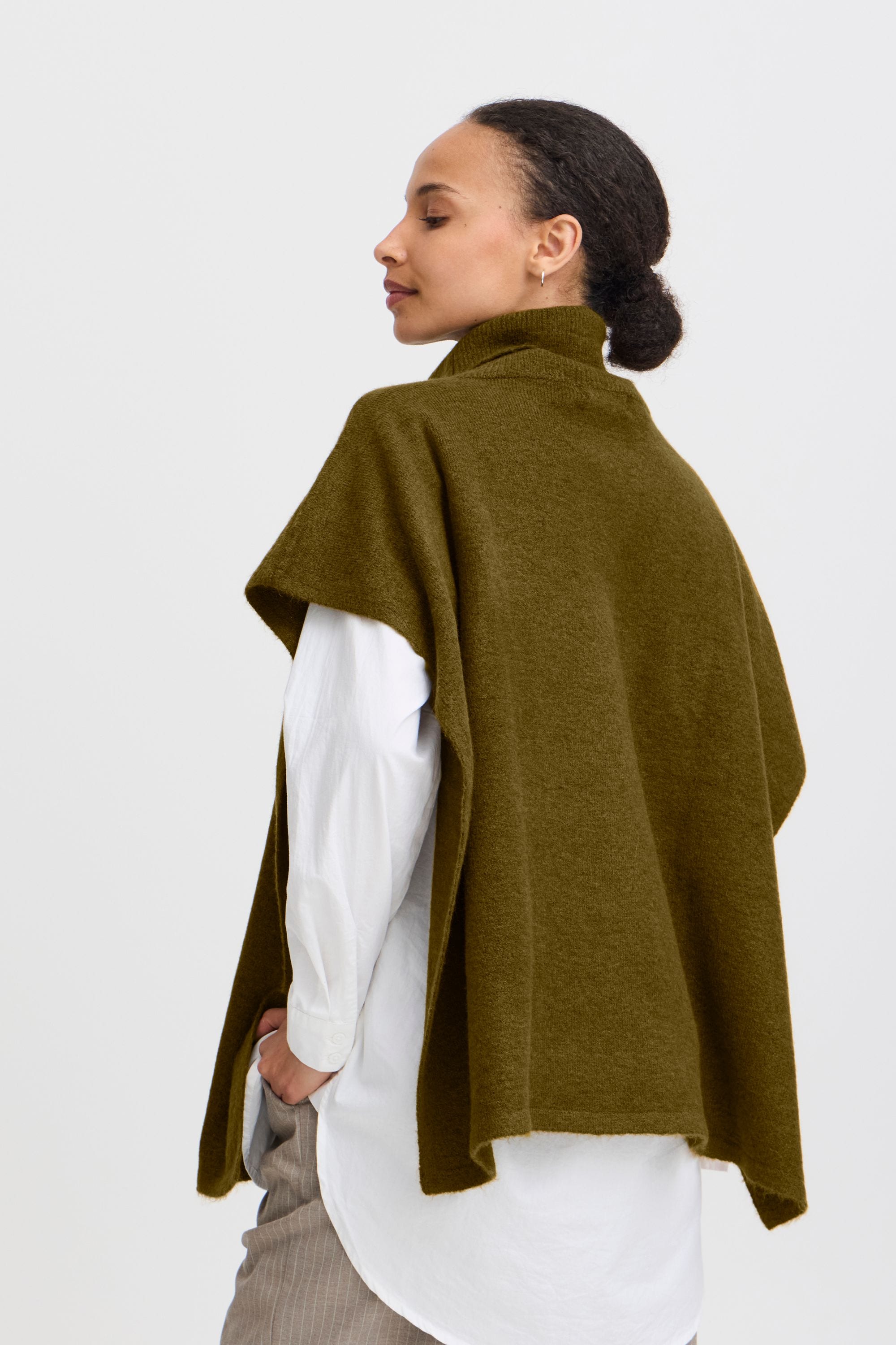 b.young Strickfleece-Pullover »Strickpullover BYVIKSI PONCHO 1 -«