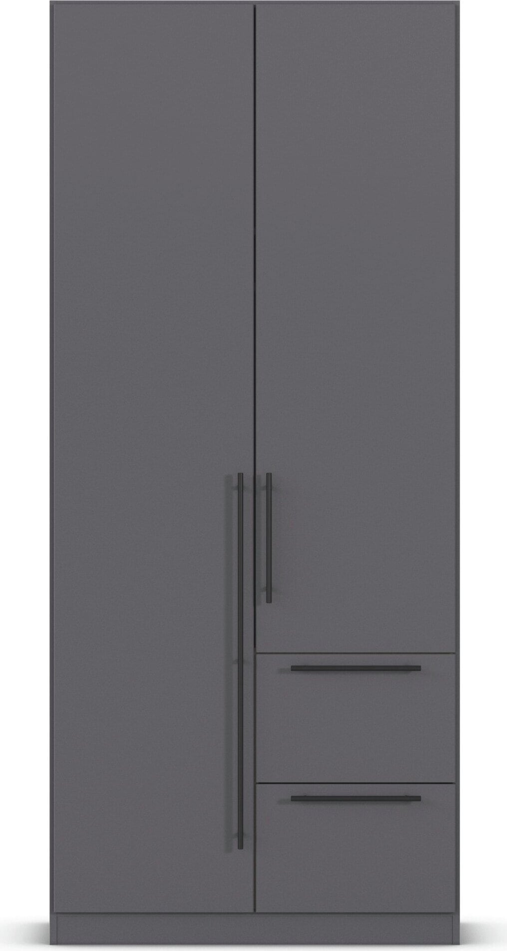rauch Kleiderschrank »Drehtürenschrank Schrank Garderobe Wäscheschrank Schlafzimmer AVOLA«, (in 3 verschiedenen Ausstattungen BASIC/CLASSIC/PREMIUM), mit hochwertigen Stangengriffen aus Metall in Schwarz MADE IN GERMANY
