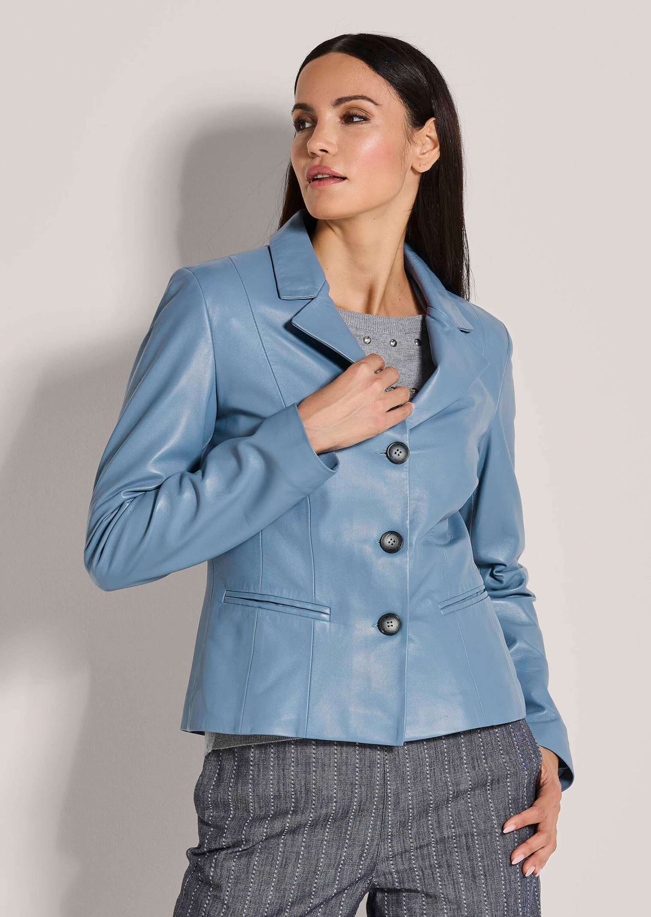 MADELEINE Lederjacke »Lederjacke Kurzblazer aus Lammnappa-Leder«