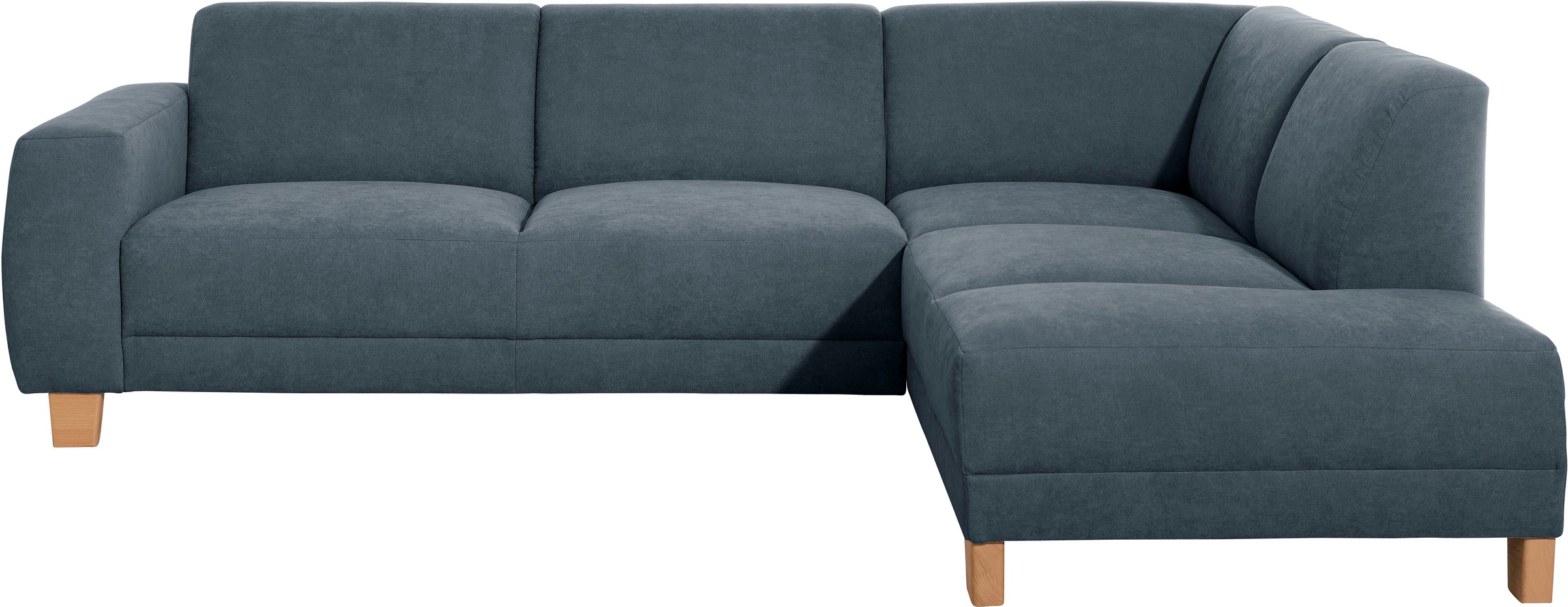 Max Winzer® Ecksofa »Blackpool modern, mittlere Sitzhärte mit hochwertiger Schaumpolsterung«, Lounge-Charakter durch niedrigen, leicht gewölbten Rücken
